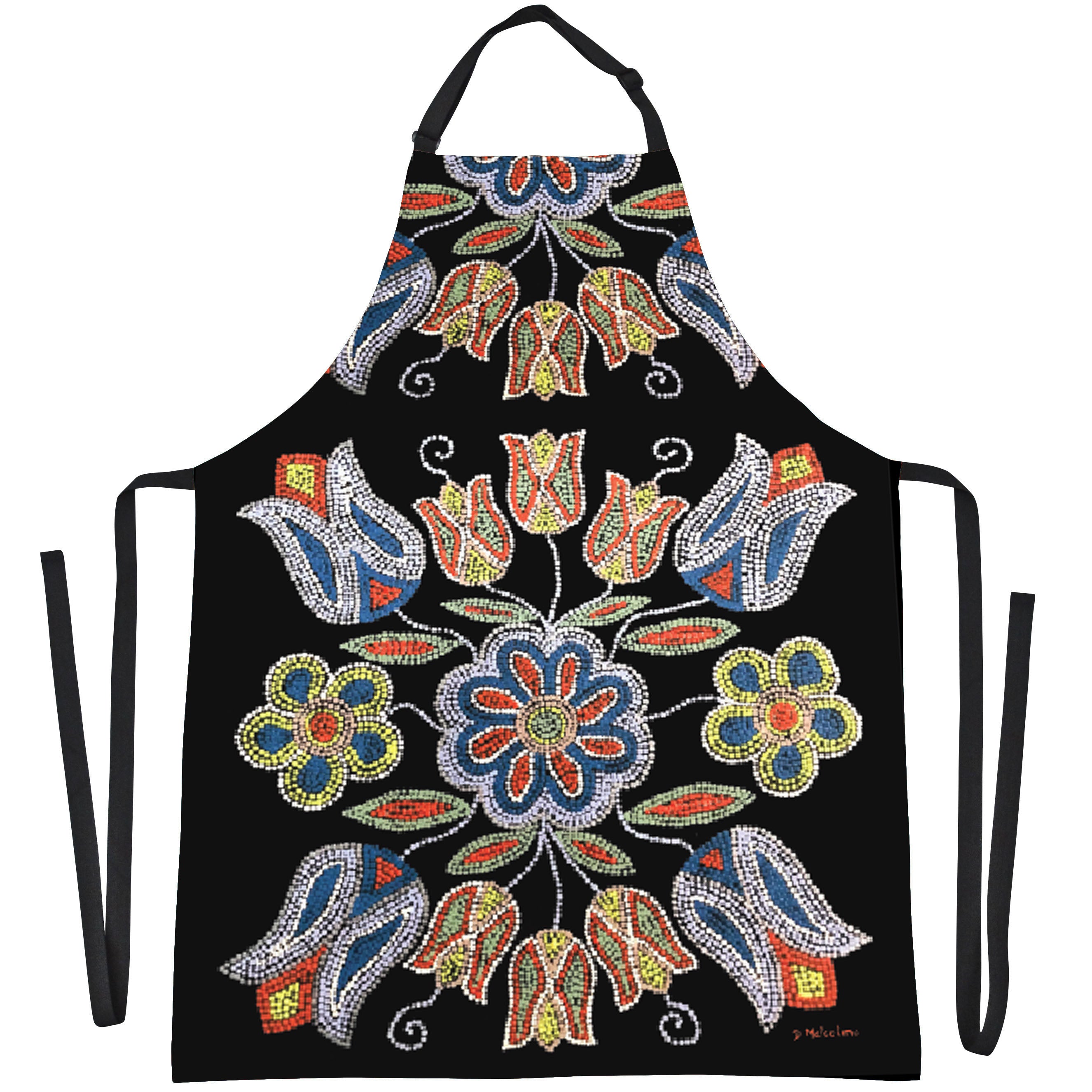 Deb Malcolm Silver Threads Apron - Out of Stock