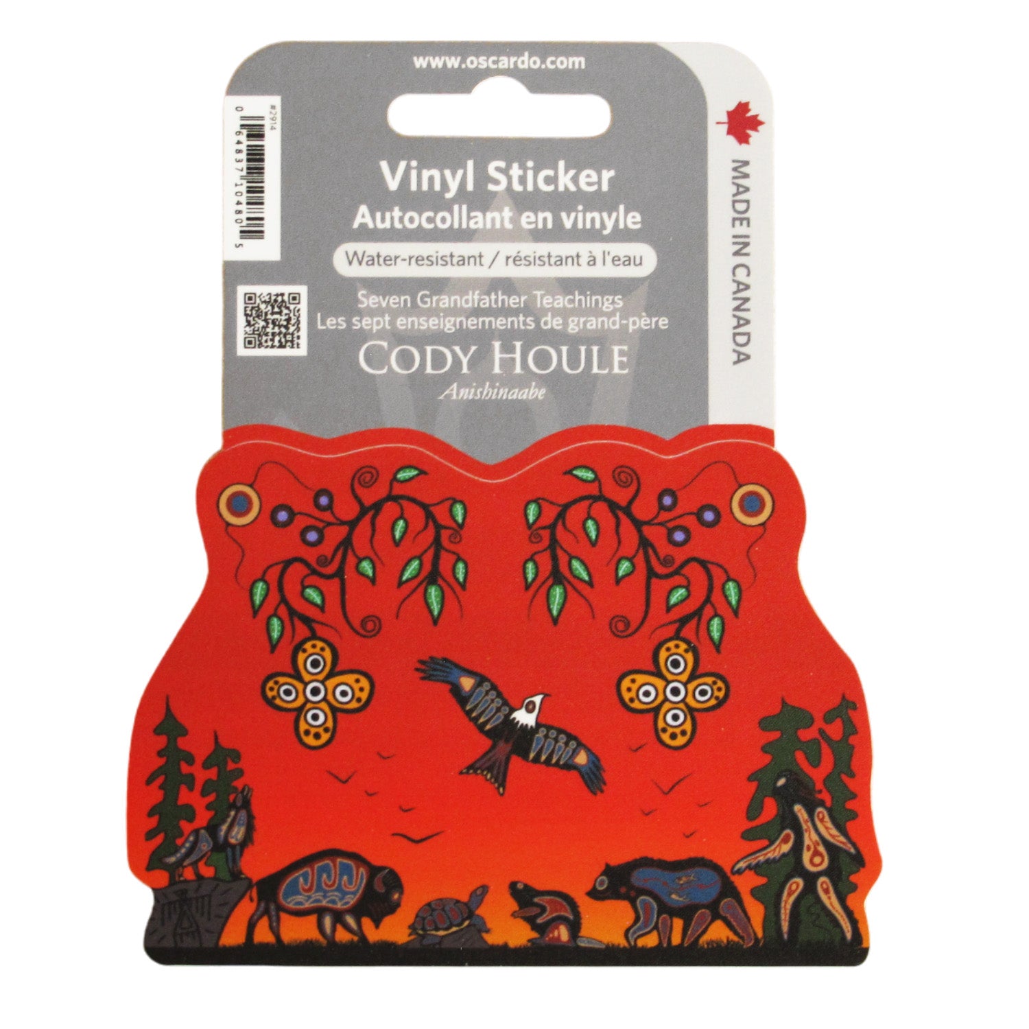 Cody Houle Seven Grandfather Teachings Vinyl Sticker