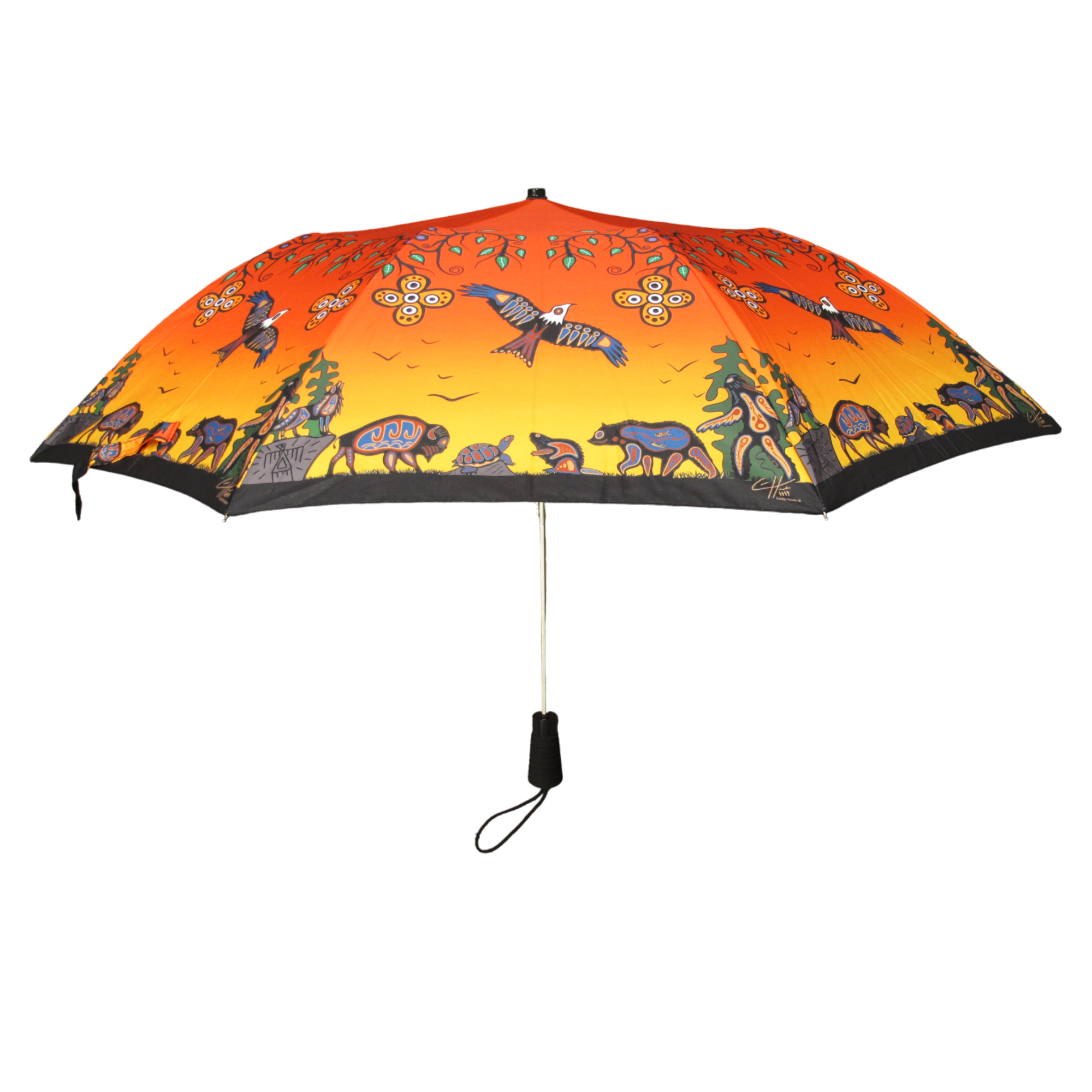 Cody Houle Seven Grandfather Teachings Artist Collapsible Umbrella