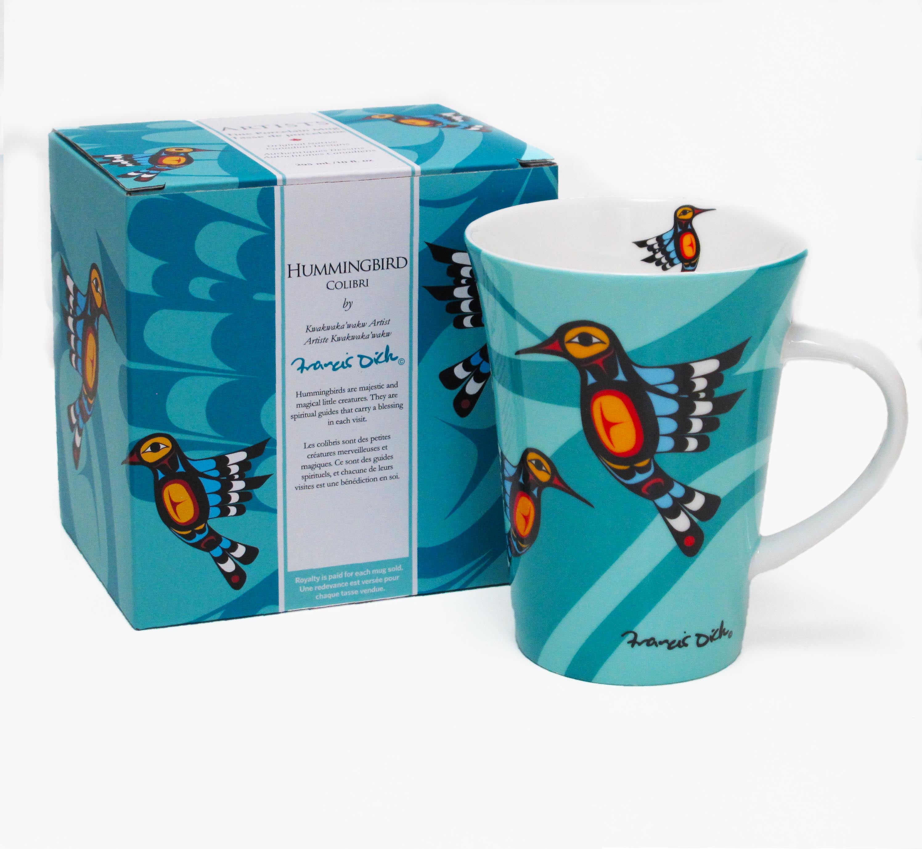 Francis Dick Hummingbird Porcelain Mug - Out of Stock