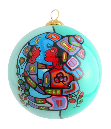 Norval Morrisseau Mother & Child Glass Ornament - Oscardo