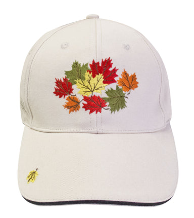 'Cluster Leaves' Embroidered Baseball Cap - Oscardo