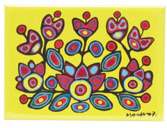 Norval Morrisseau Floral on Yellow - Oscardo