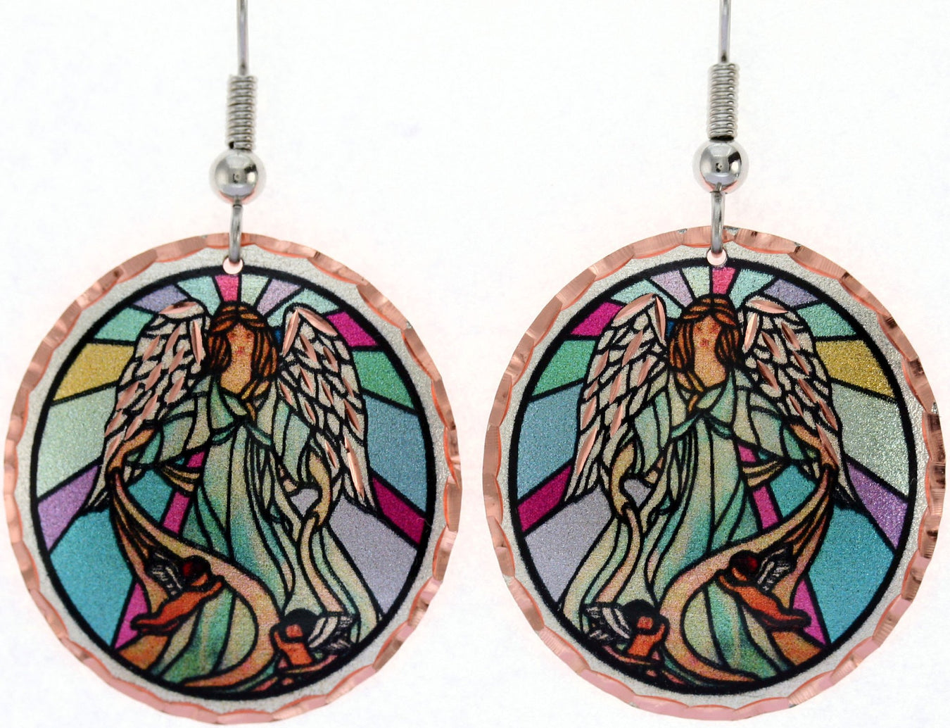 Colourful Copper Earrings - Oscardo