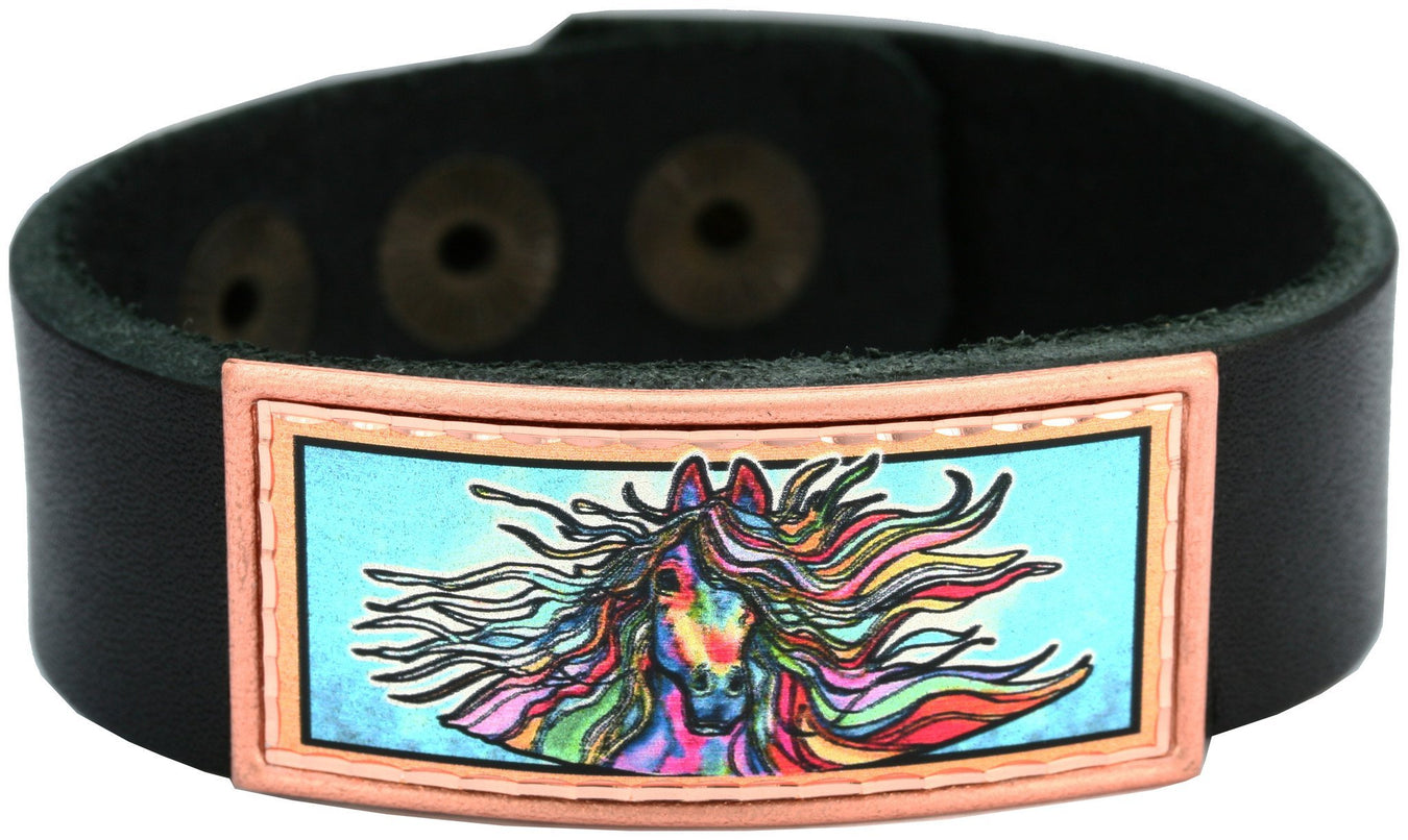 Colourful Lynn Bean Leather Bracelets - Oscardo