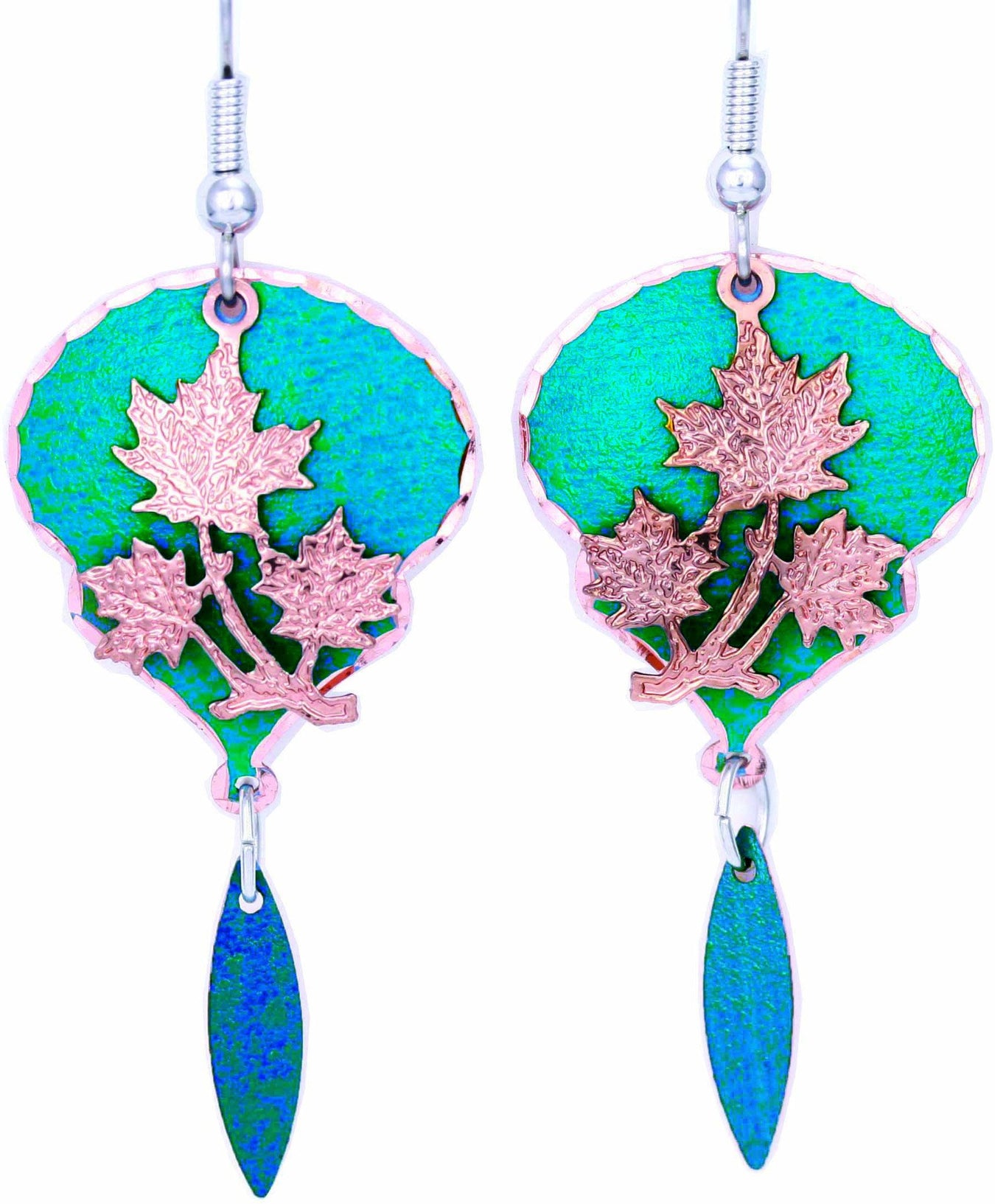Blue Patina Earrings - Oscardo