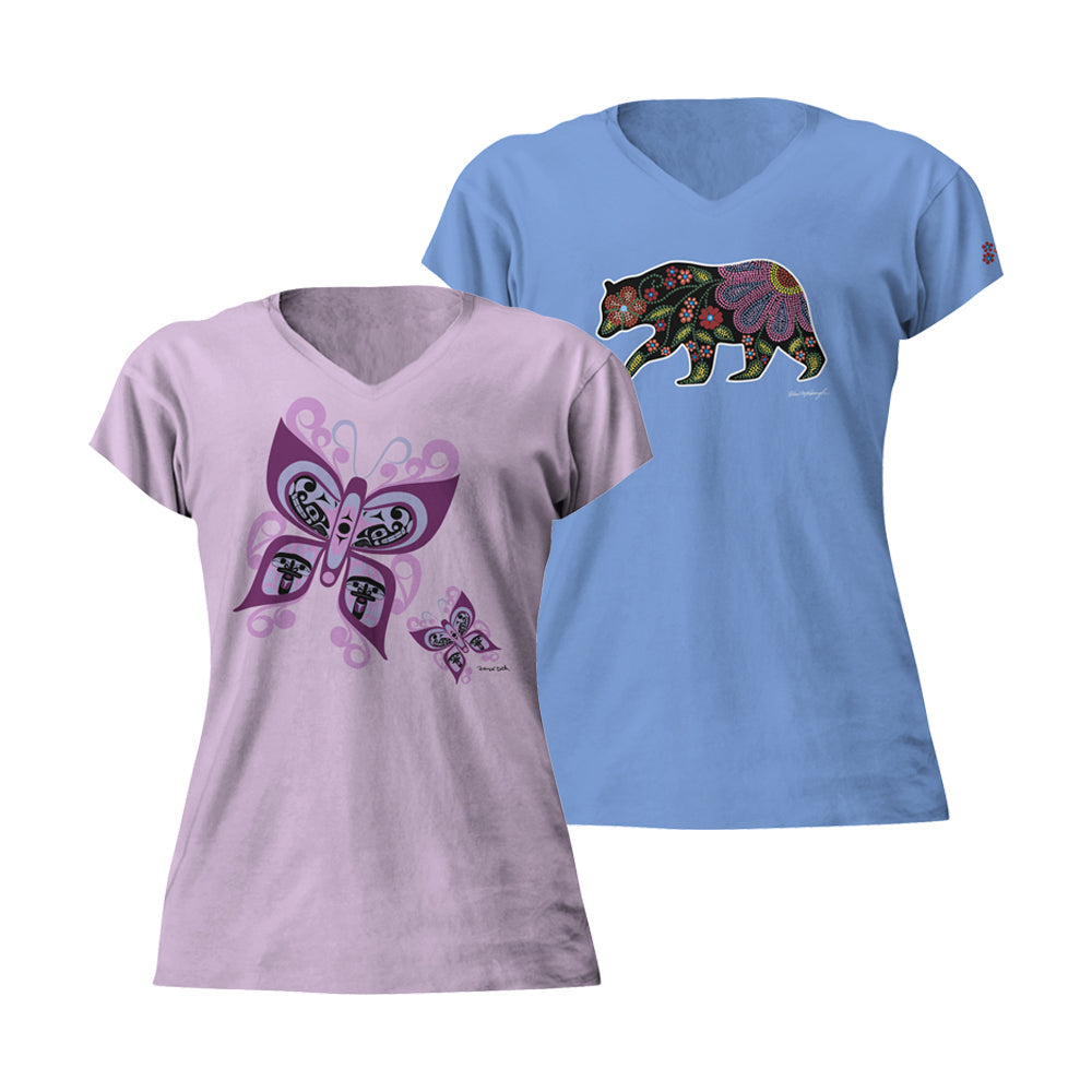 V-neck T-shirts