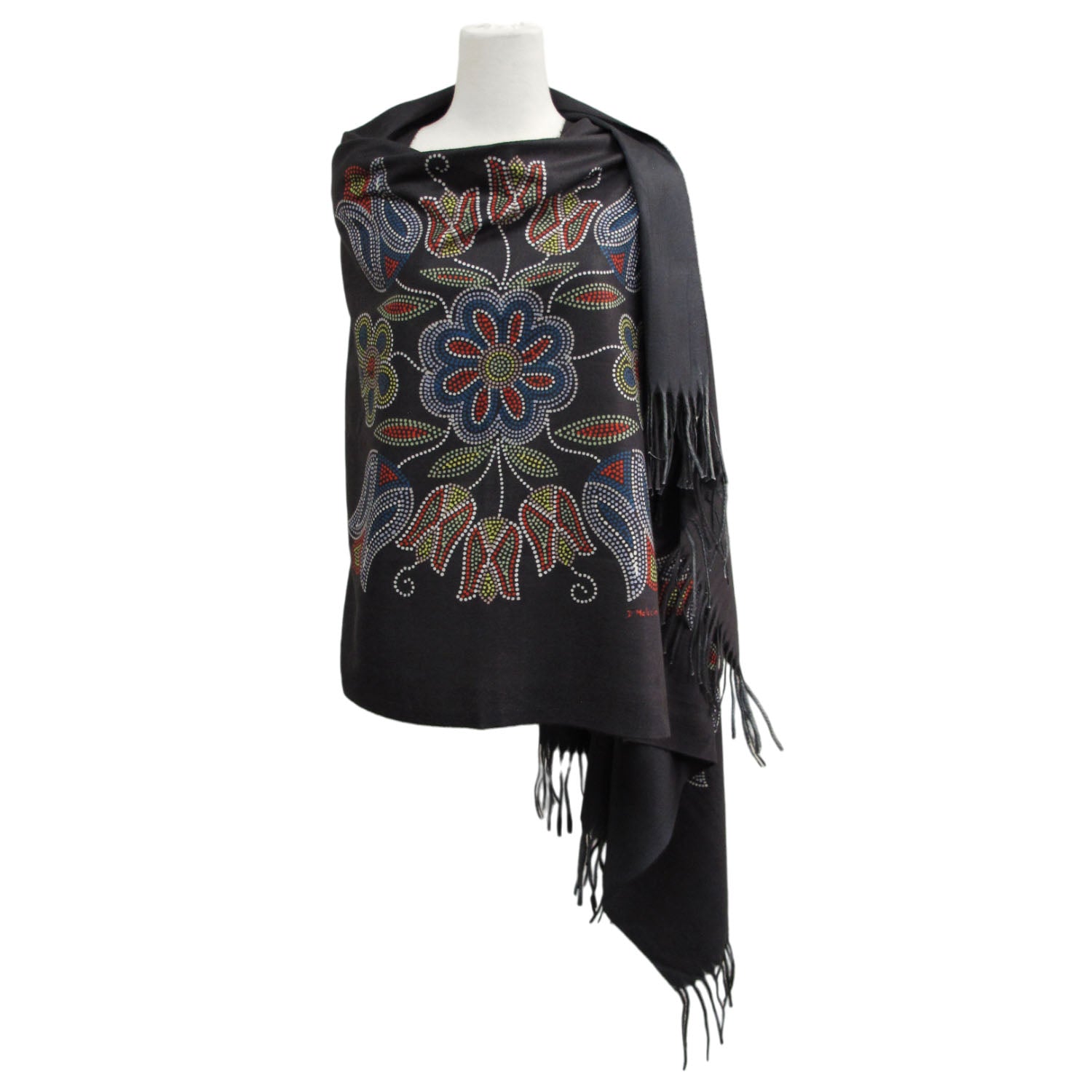 Deb Malcolm Silver Threads Eco-Shawl - Out of Stock