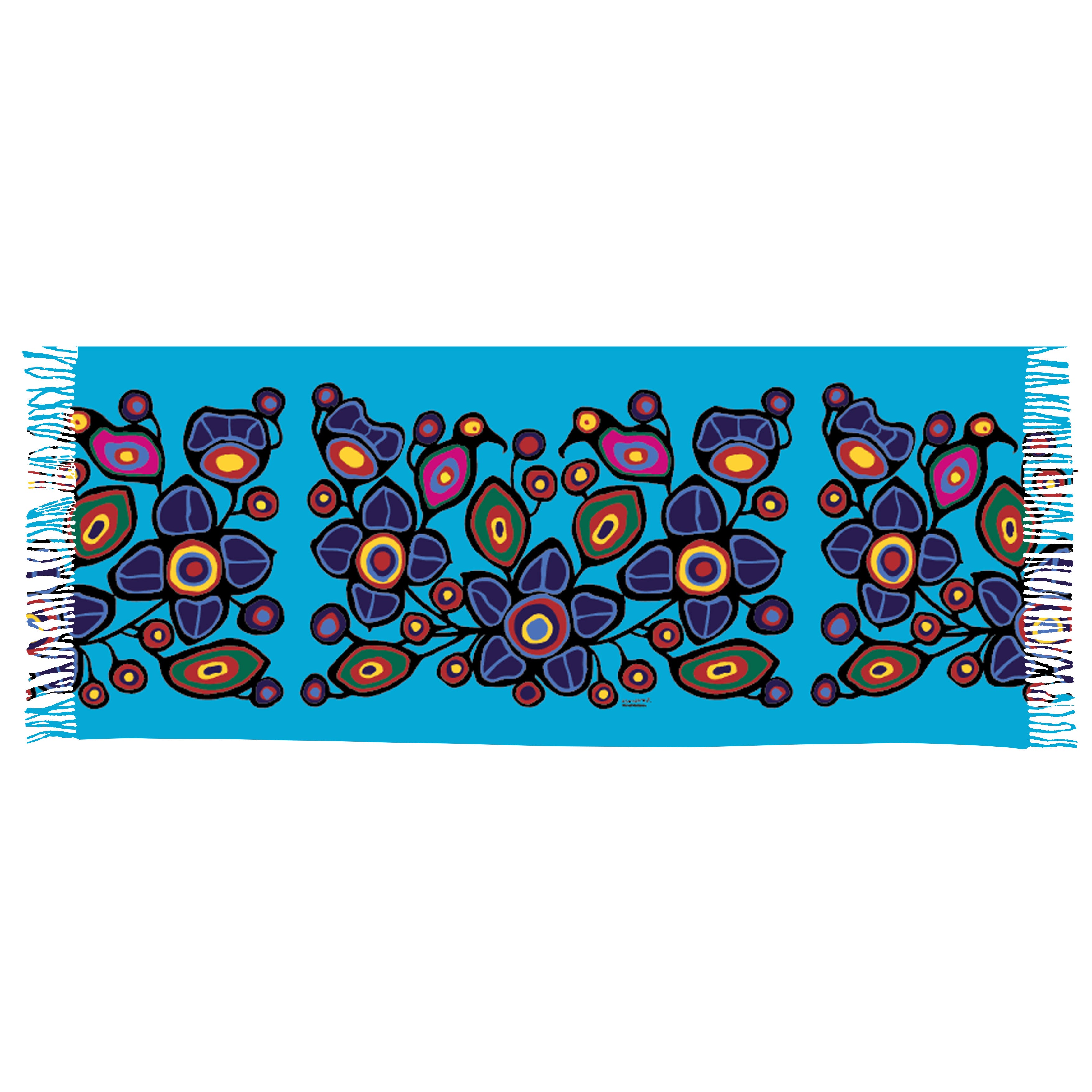 Norval Morrisseau Flowers and Birds Eco-Shawl