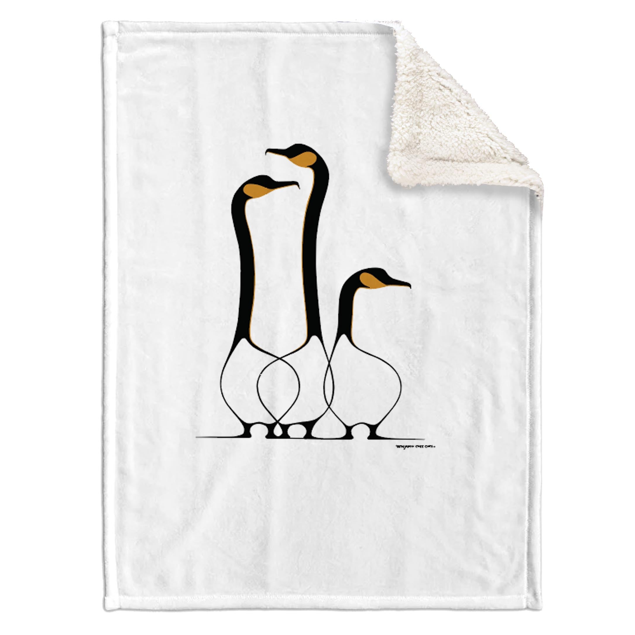 Benjamin Chee Chee Friends Faux Rabbit Fur Throw Blanket