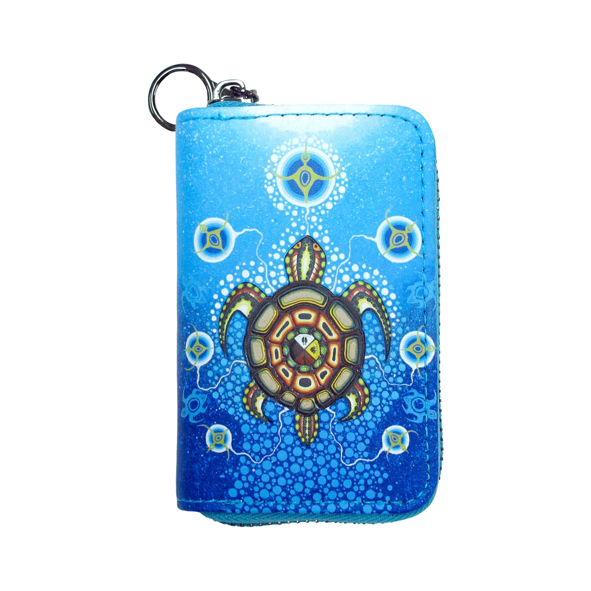 James Jacko Medicine Turtle Zip-Around Coin Wallet