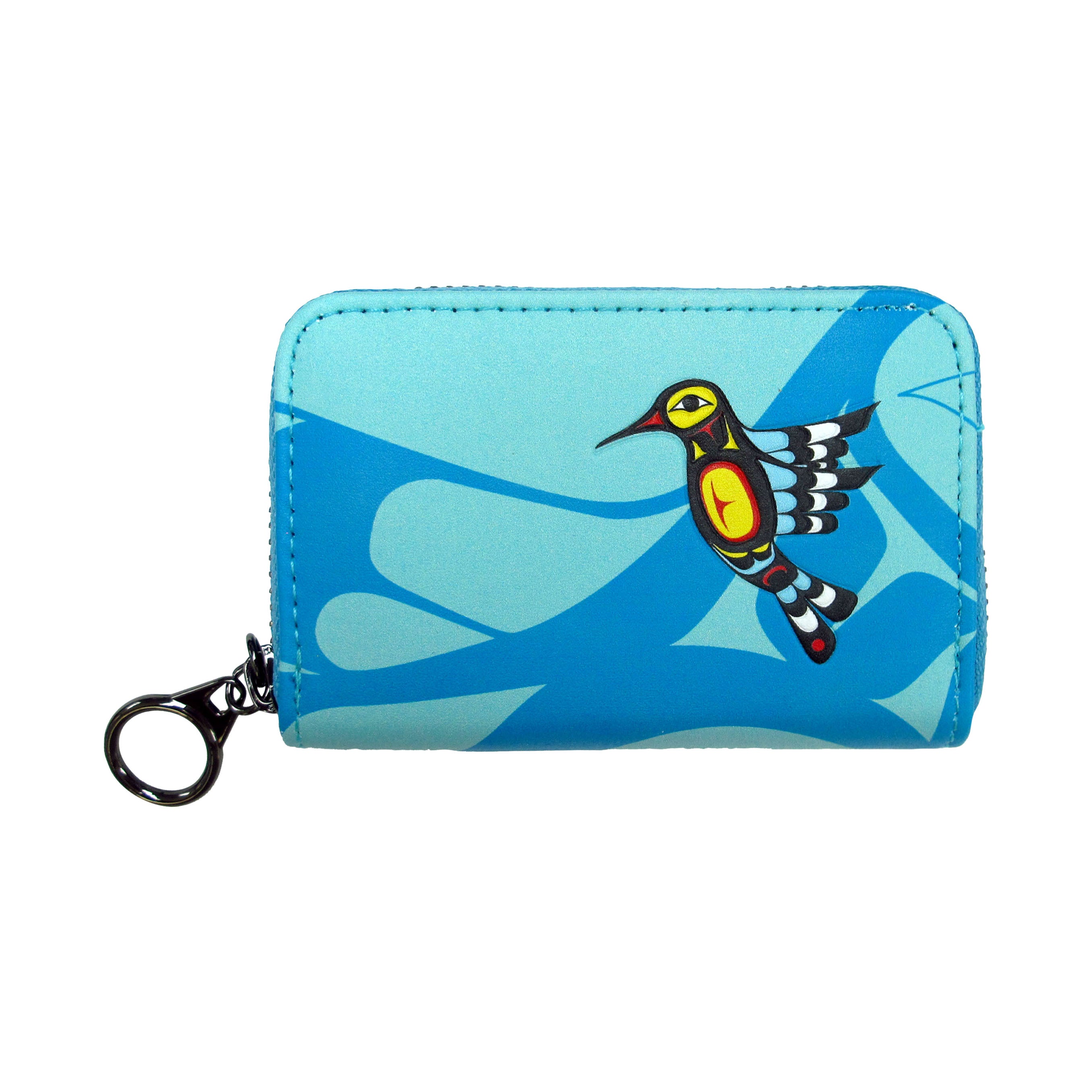 Francis Dick Hummingbird Zip-Around Coin Wallet