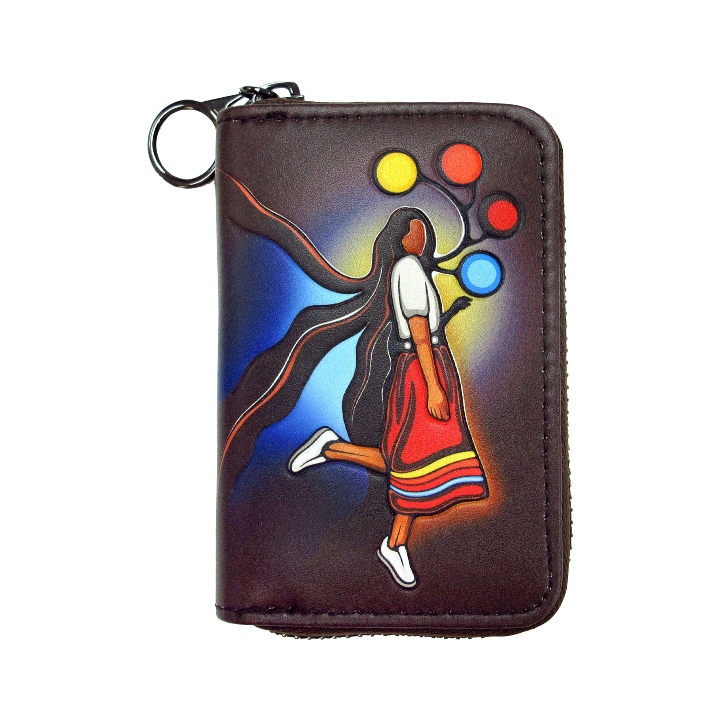 Emily Kewageshig A Skirt with a Story Zip-Around Coin Wallet