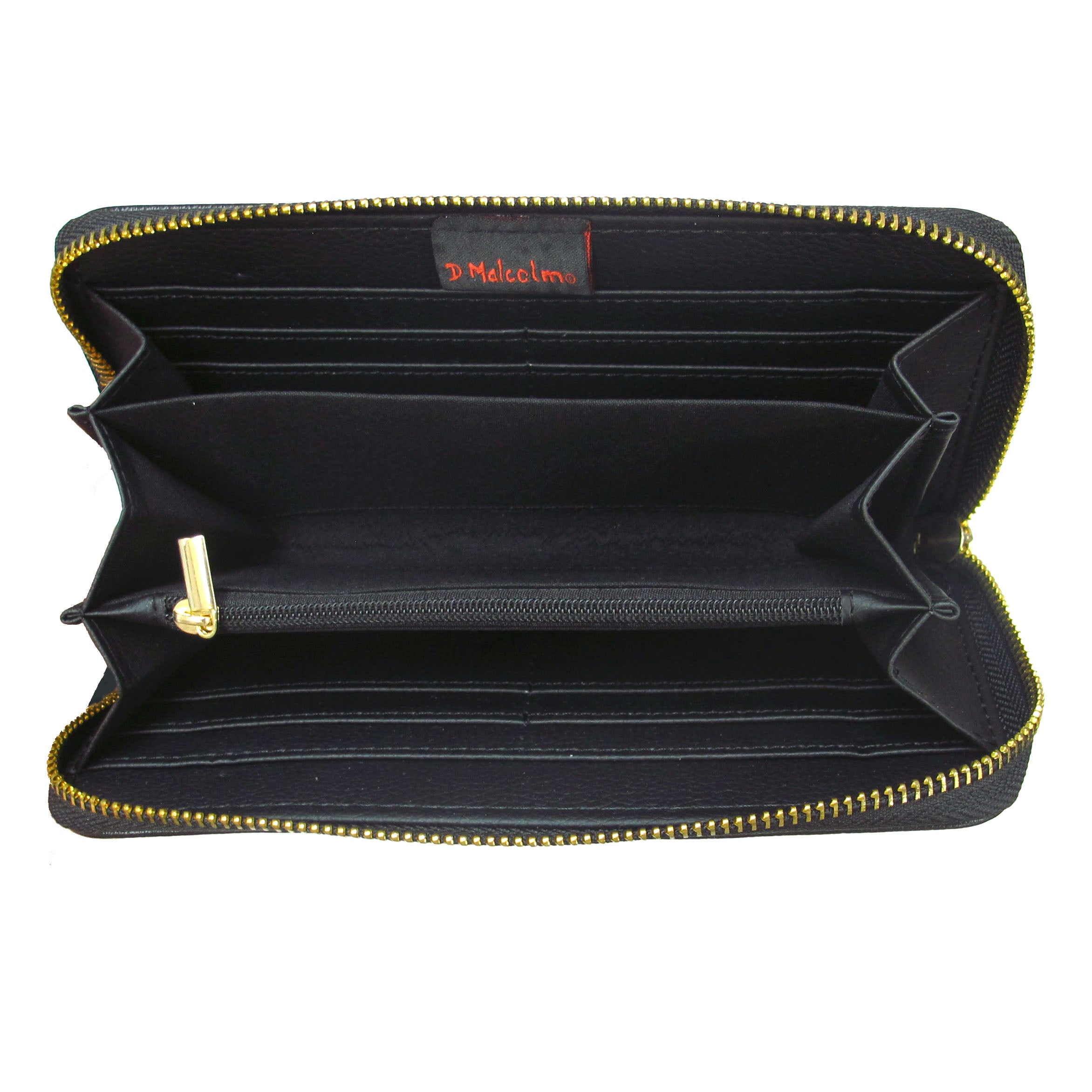 Deb Malcolm Silver Threads Zip-Around Wallet