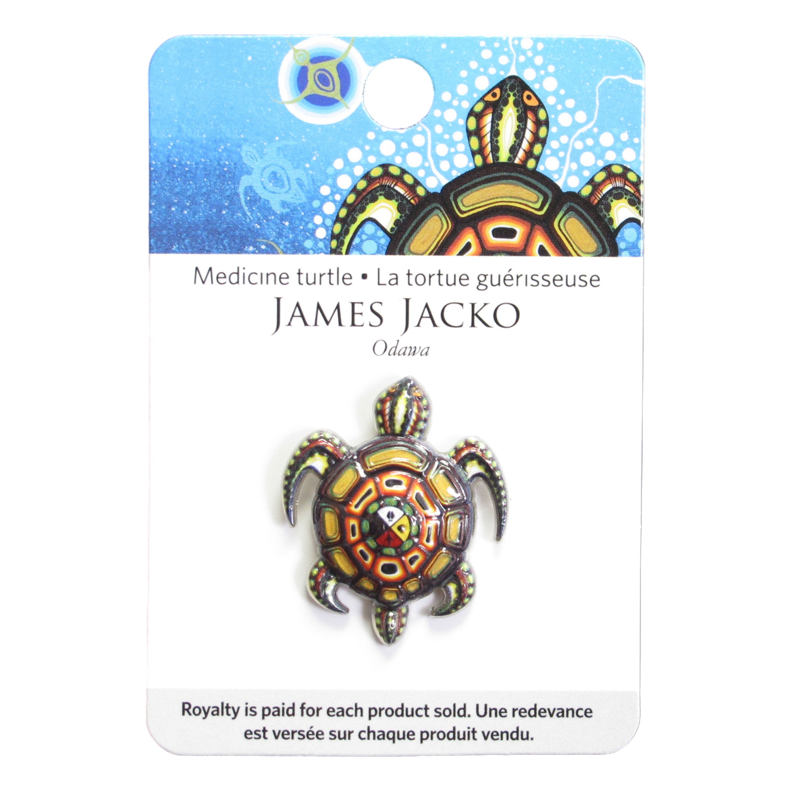 James Jacko Medicine Turtle Pin - Out of Stock