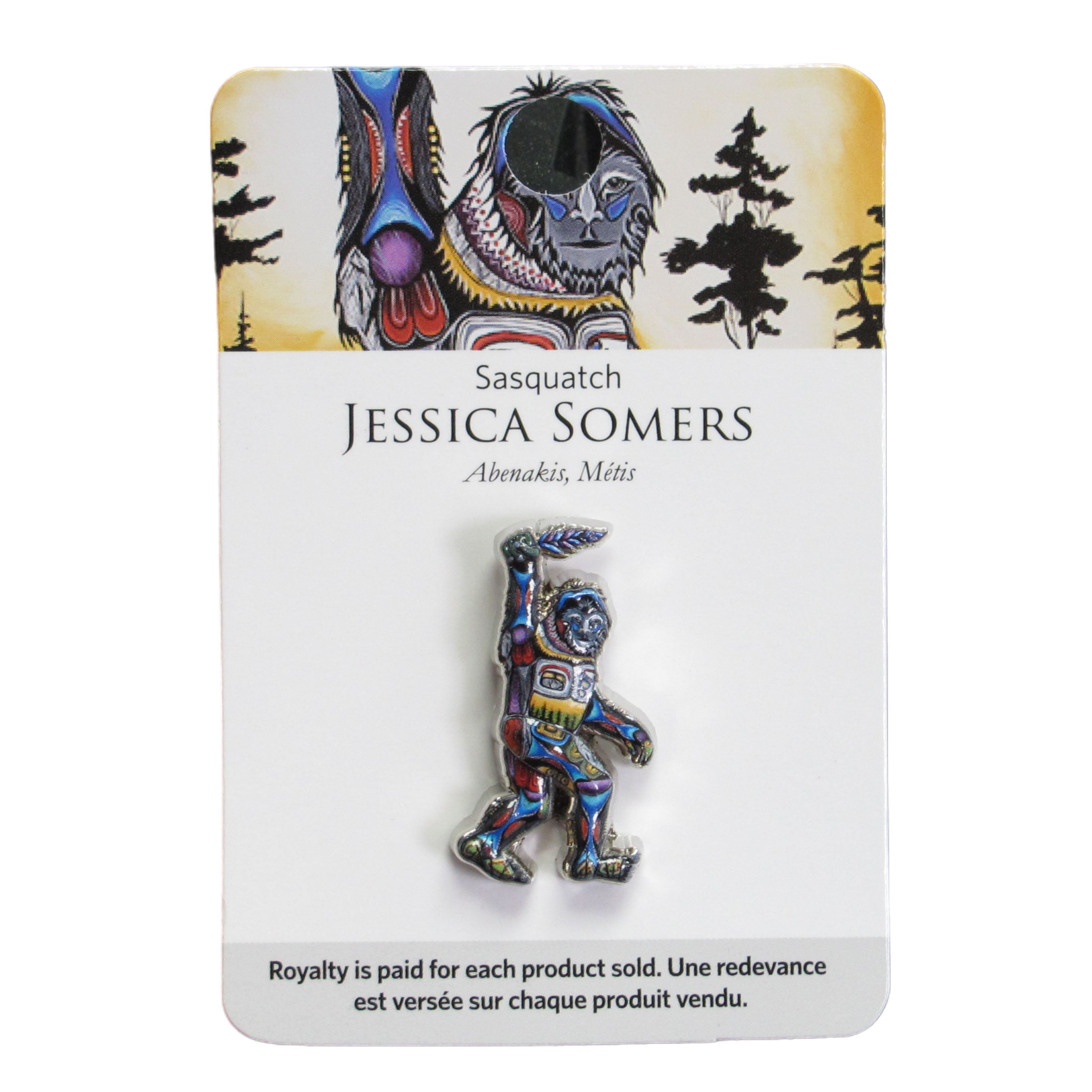 Jessica Somers Sasquatch Pin