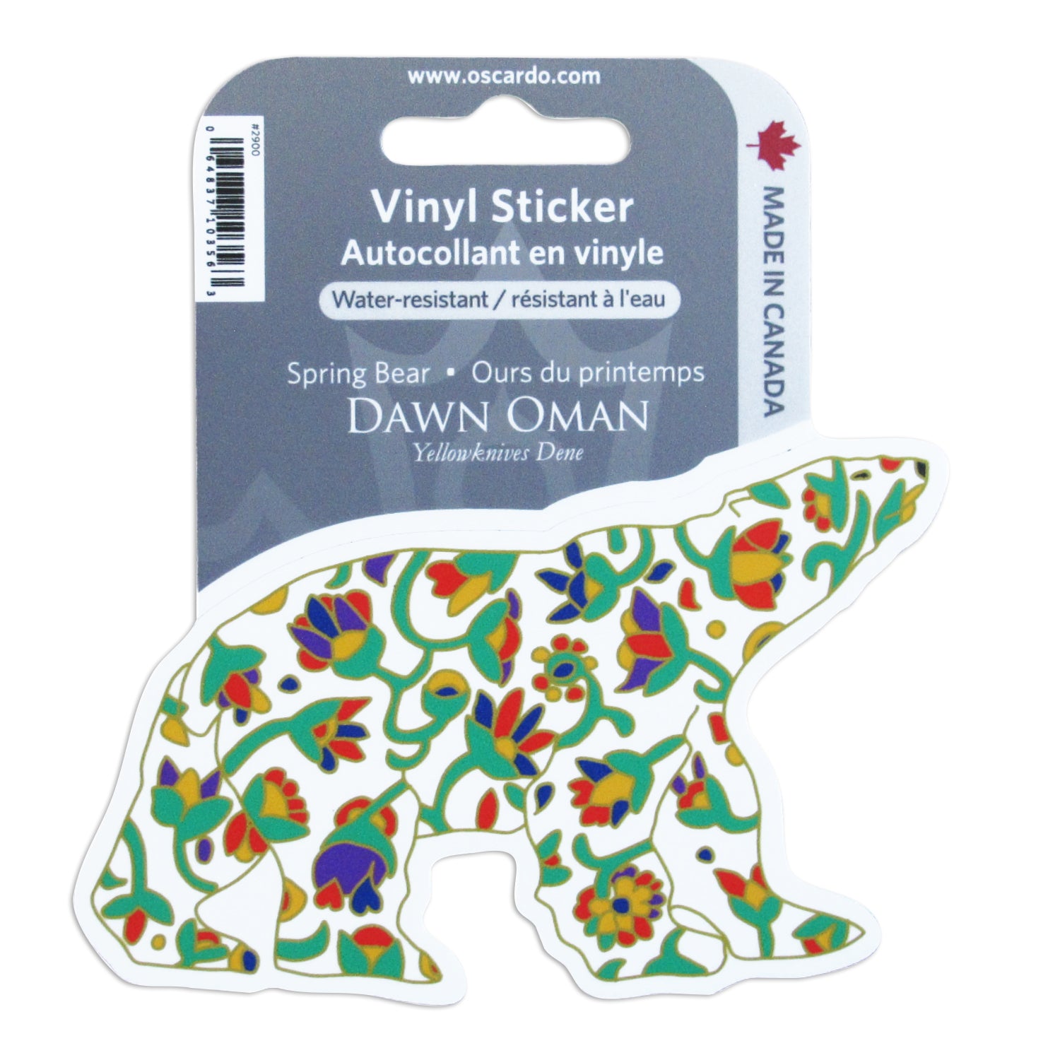 Dawn Oman Spring Bear Vinyl Sticker