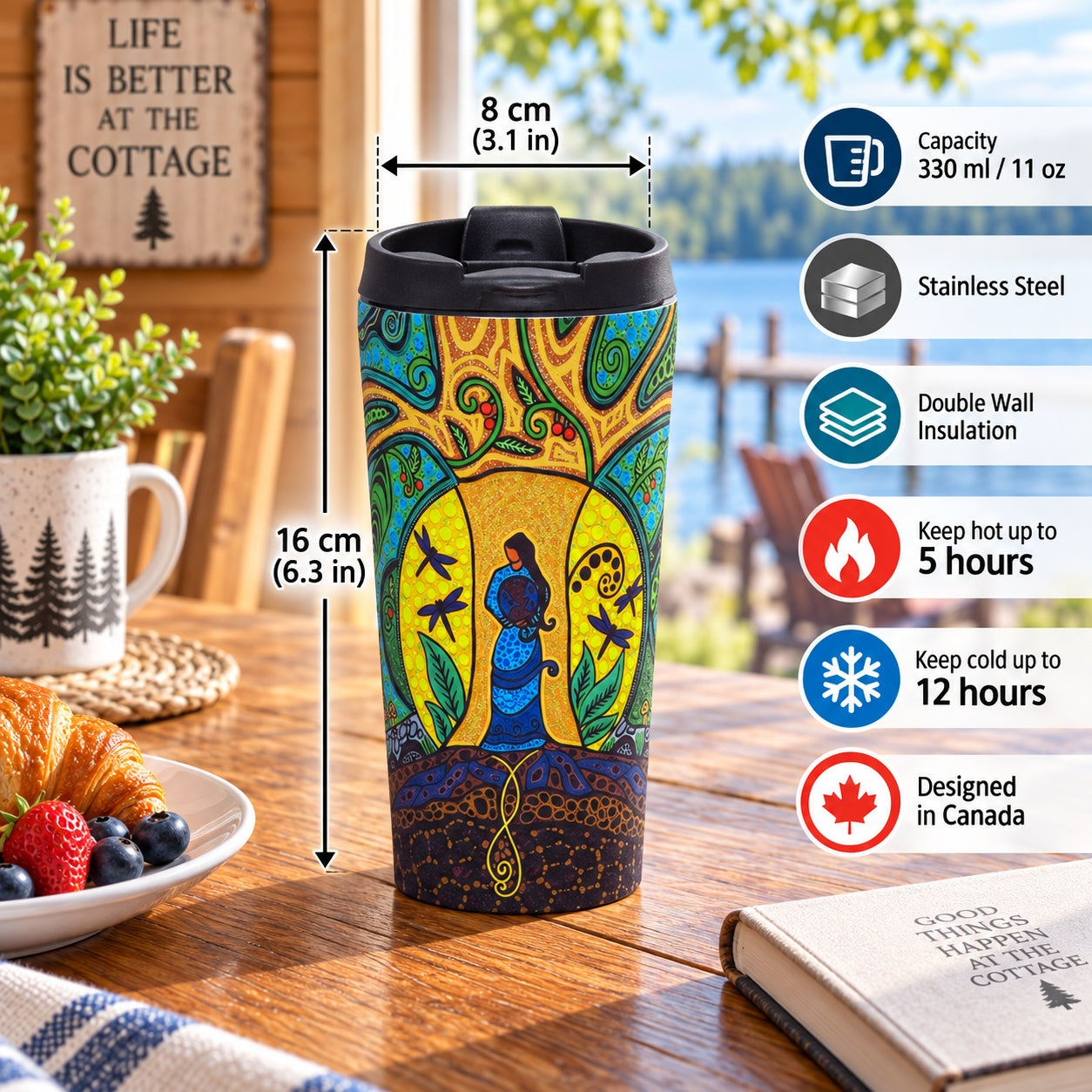 Leah Dorion Strong Earth Woman Gift Bundle - Indigenous Métis Art, Designed in Canada