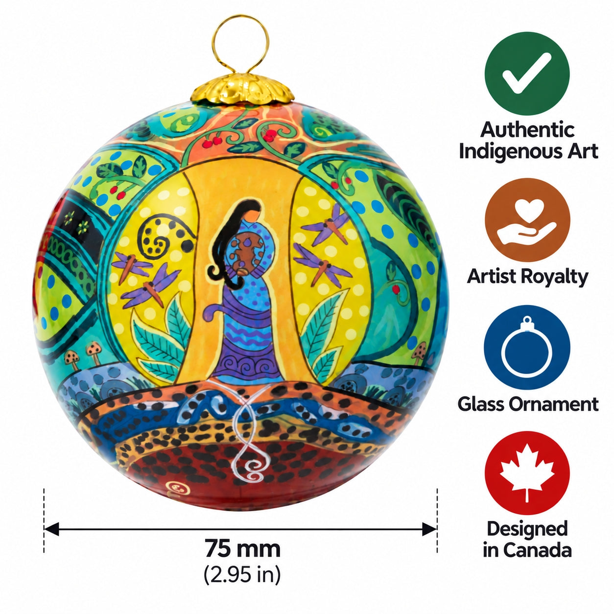 Leah Dorion Strong Earth Woman Holiday Gift Bundle - Indigenous Métis Art, Designed in Canada