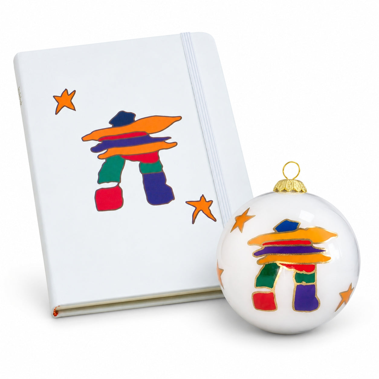 Dawn Oman Inukshuk Holiday Gift Bundle - Indigenous First Nations Art, Designed in Canada