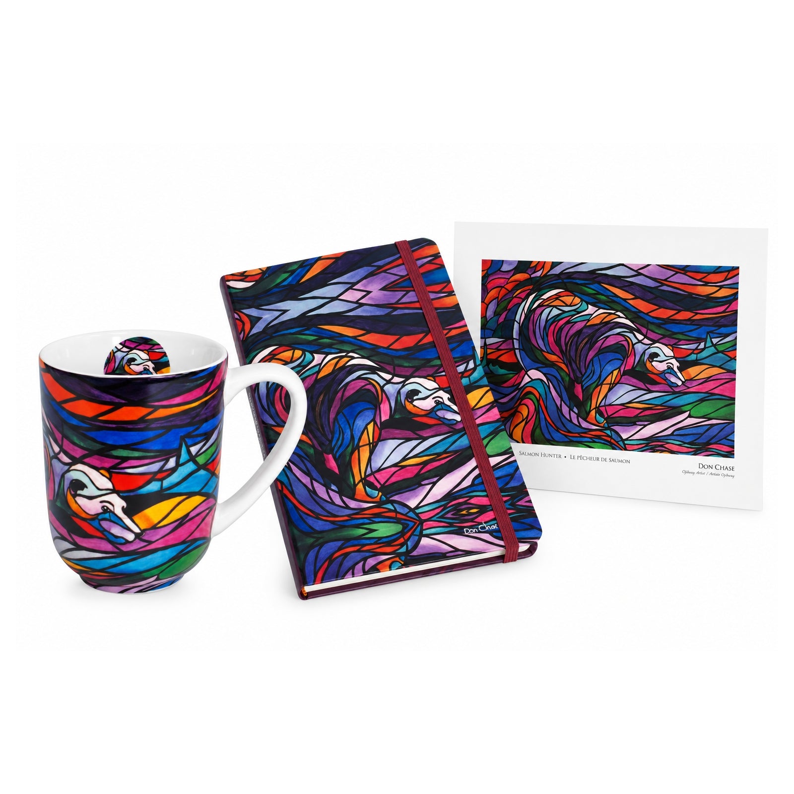Don Chase Salmon Hunter Indigenous Art Gift Bundle