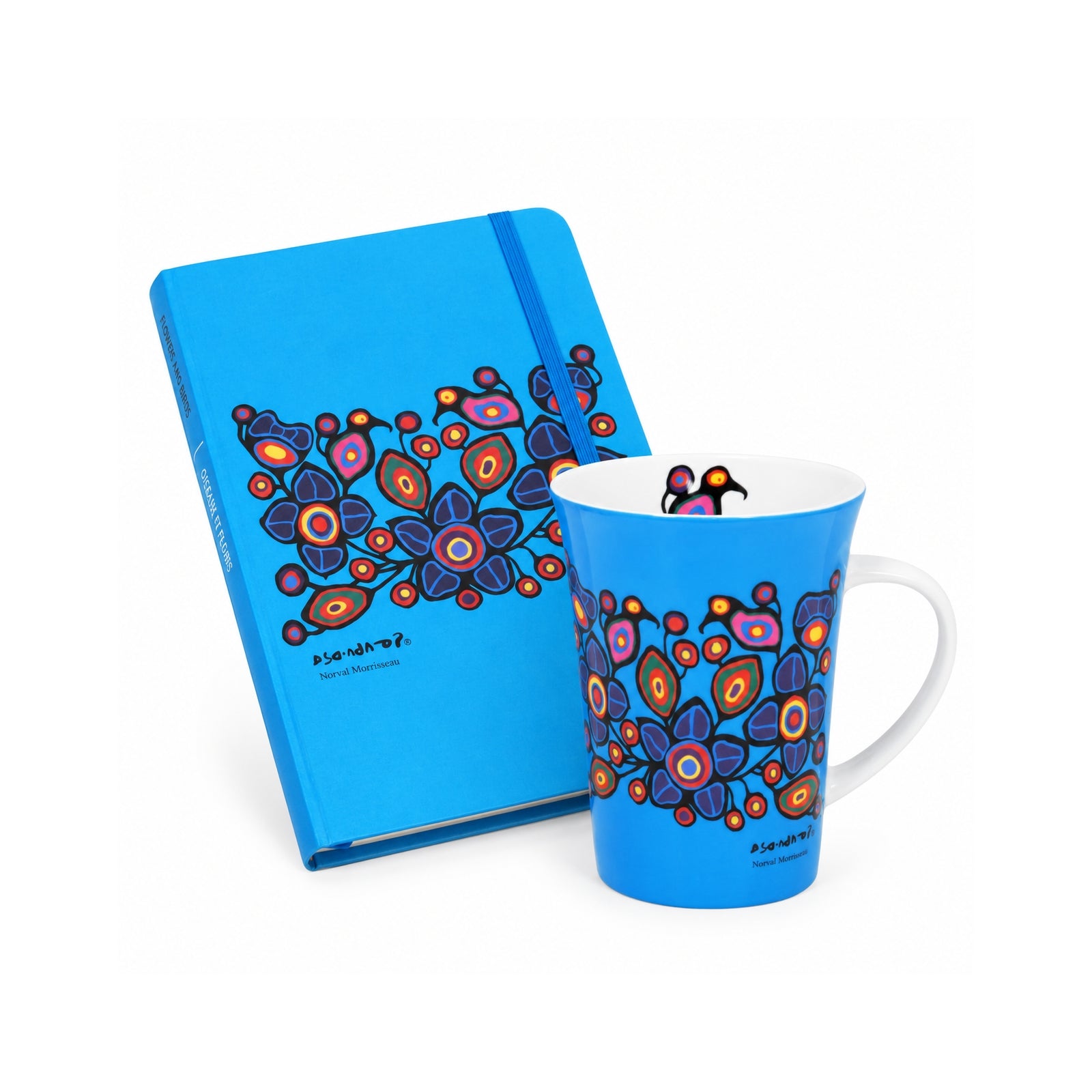 Norval Morrisseau Flowers and Birds Indigenous First Nations Gift Bundle