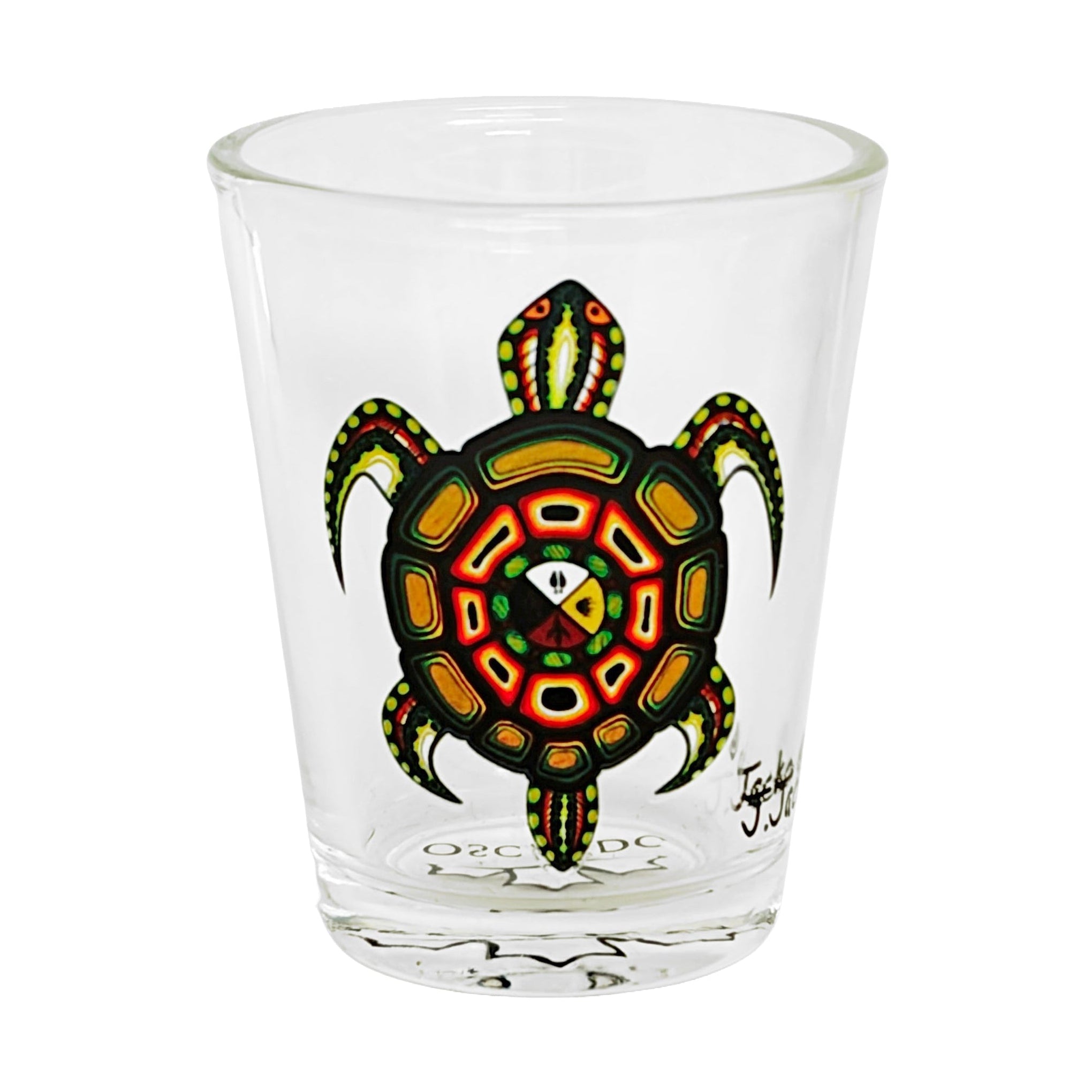 James Jacko Medicine Turtle Small Glass