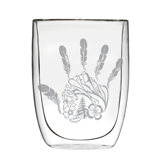 Michelle Stoney Gitxsan Hand Double-Wall Glass
