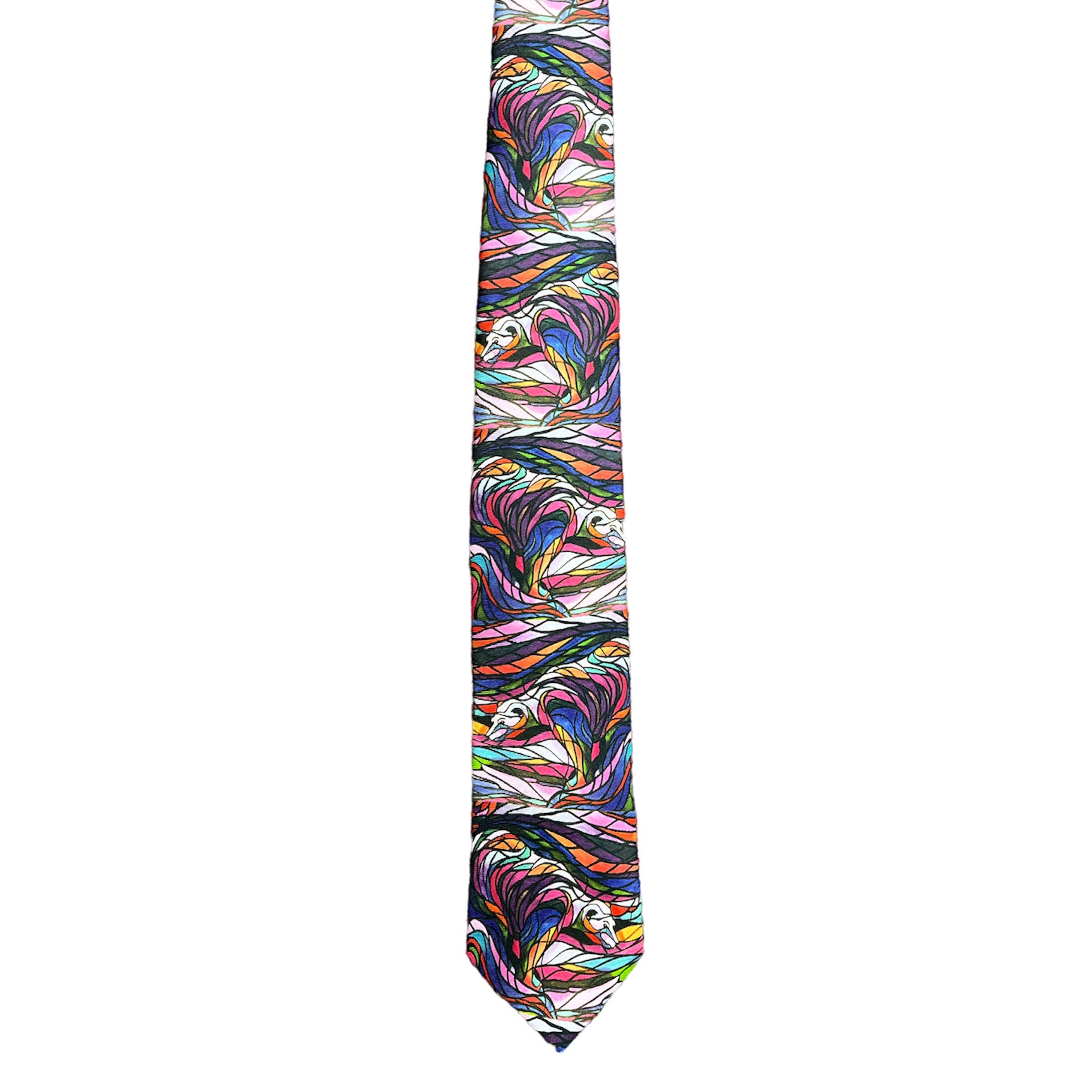 Don Chase Salmon Hunter Artist Design Silk Tie