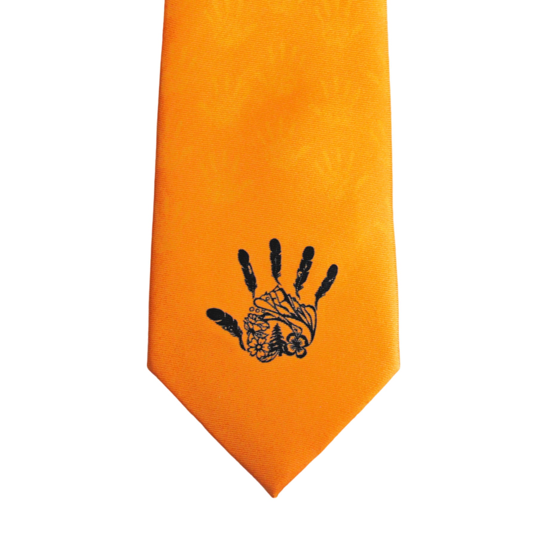 Michelle Stoney Gitxsan Hand Artist Design Silk Tie