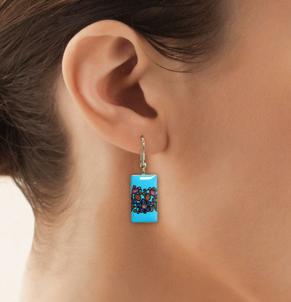 Norval Morrisseau Flowers and Birds Gallery Collection Earrings