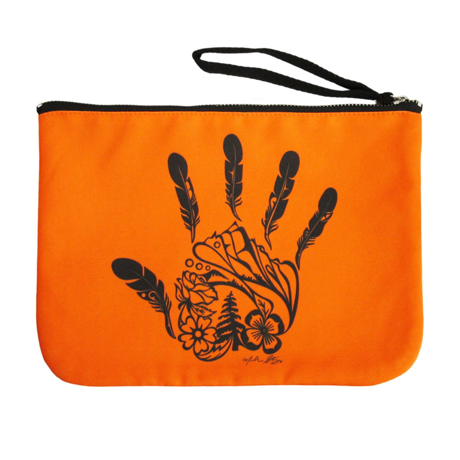 Michelle Stoney Gitxsan Hand Recycled Eco Zip Pouch