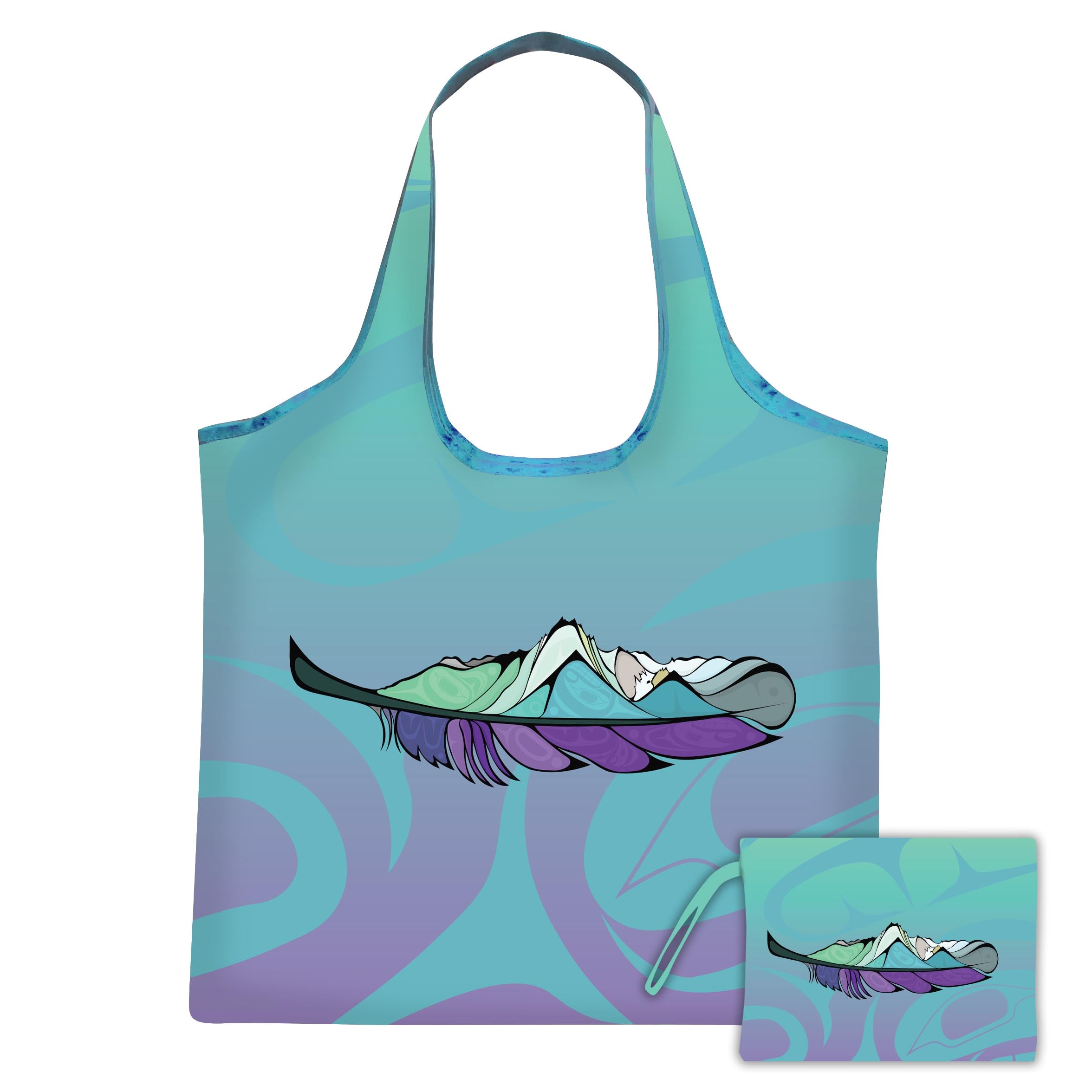 Michelle Stoney Healing Feather Eco Shopping Bag
