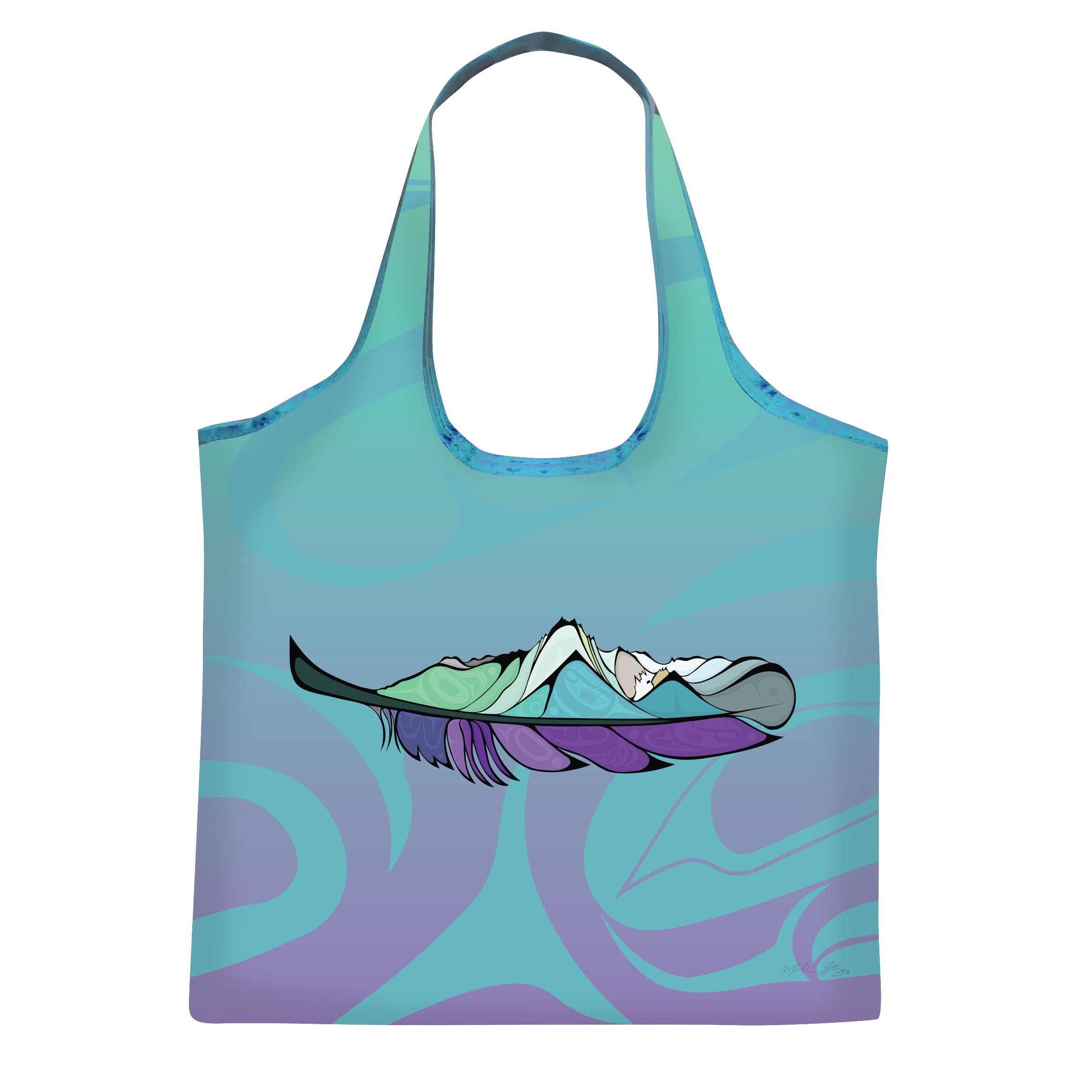 Michelle Stoney Healing Feather Eco Shopping Bag