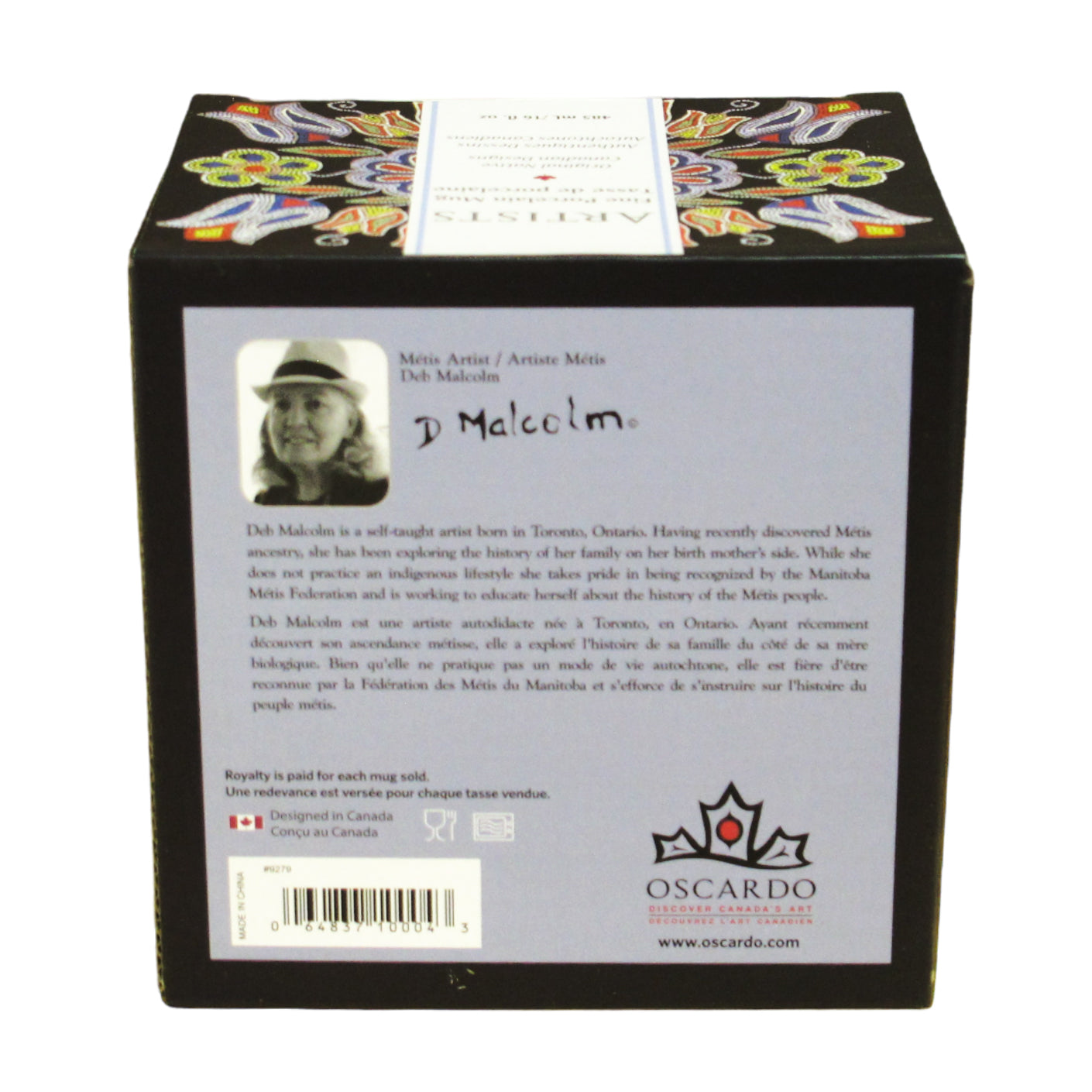 Deb Malcolm Silver Threads Porcelain Mug