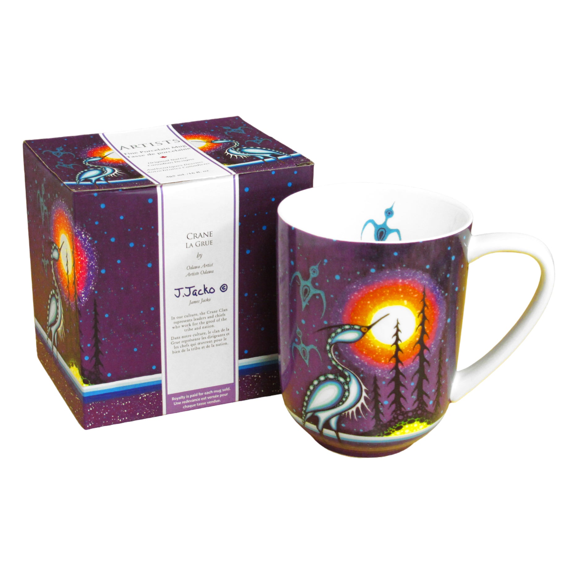 James Jacko Crane Porcelain Mug