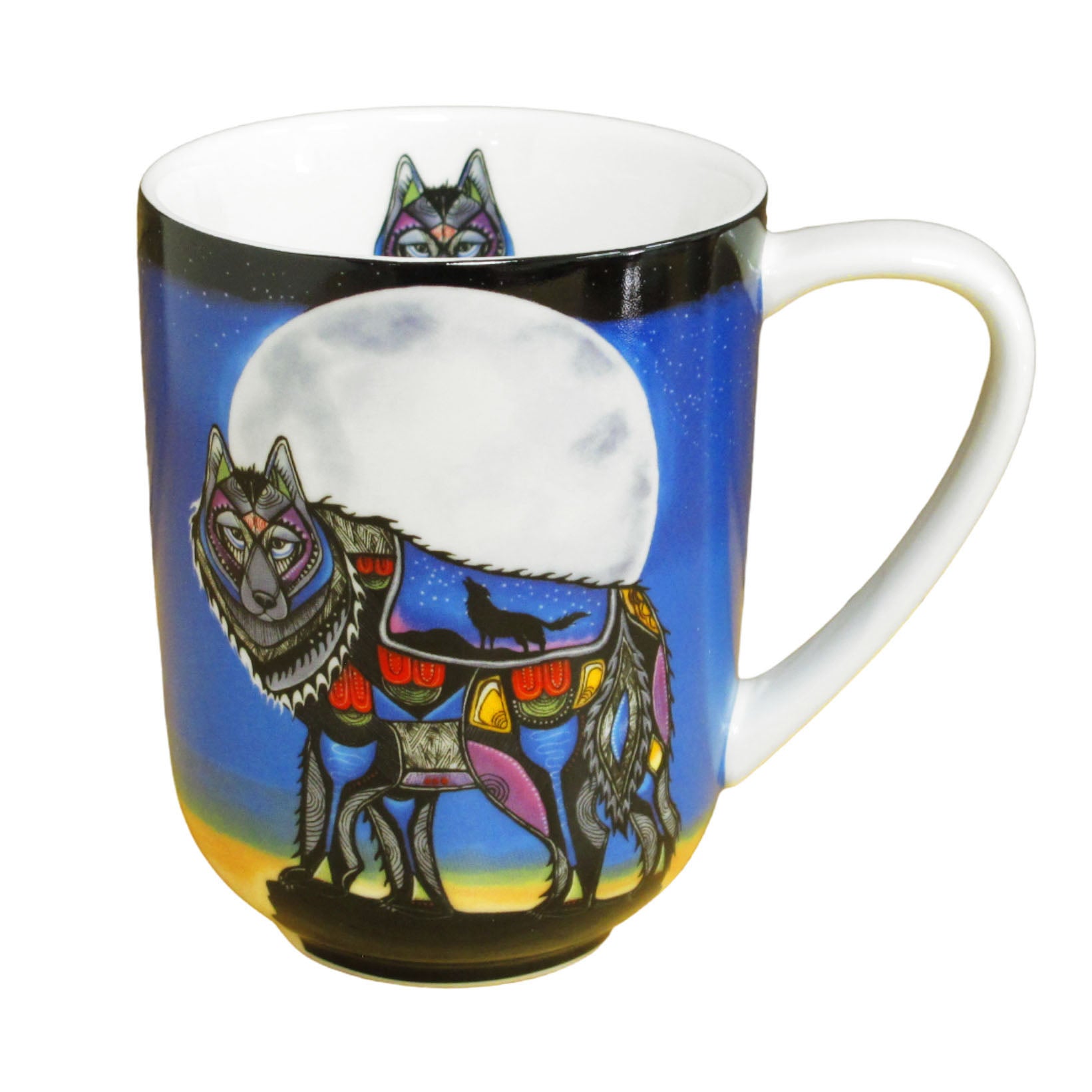 Jessica Somers Wolf Porcelain Mug - Out of Stock