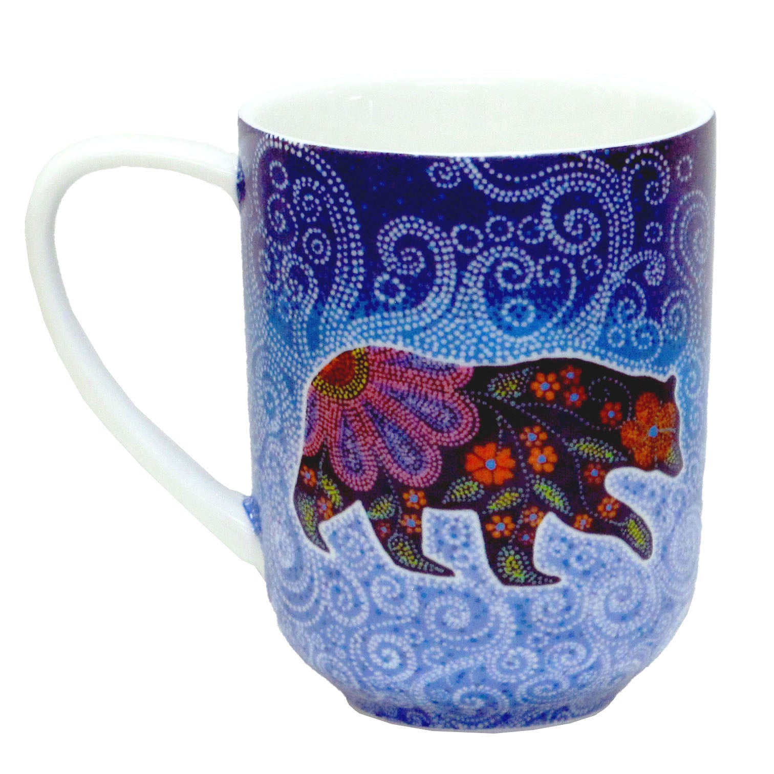 Kim McDonough Celestial Bear Porcelain Mug Broad