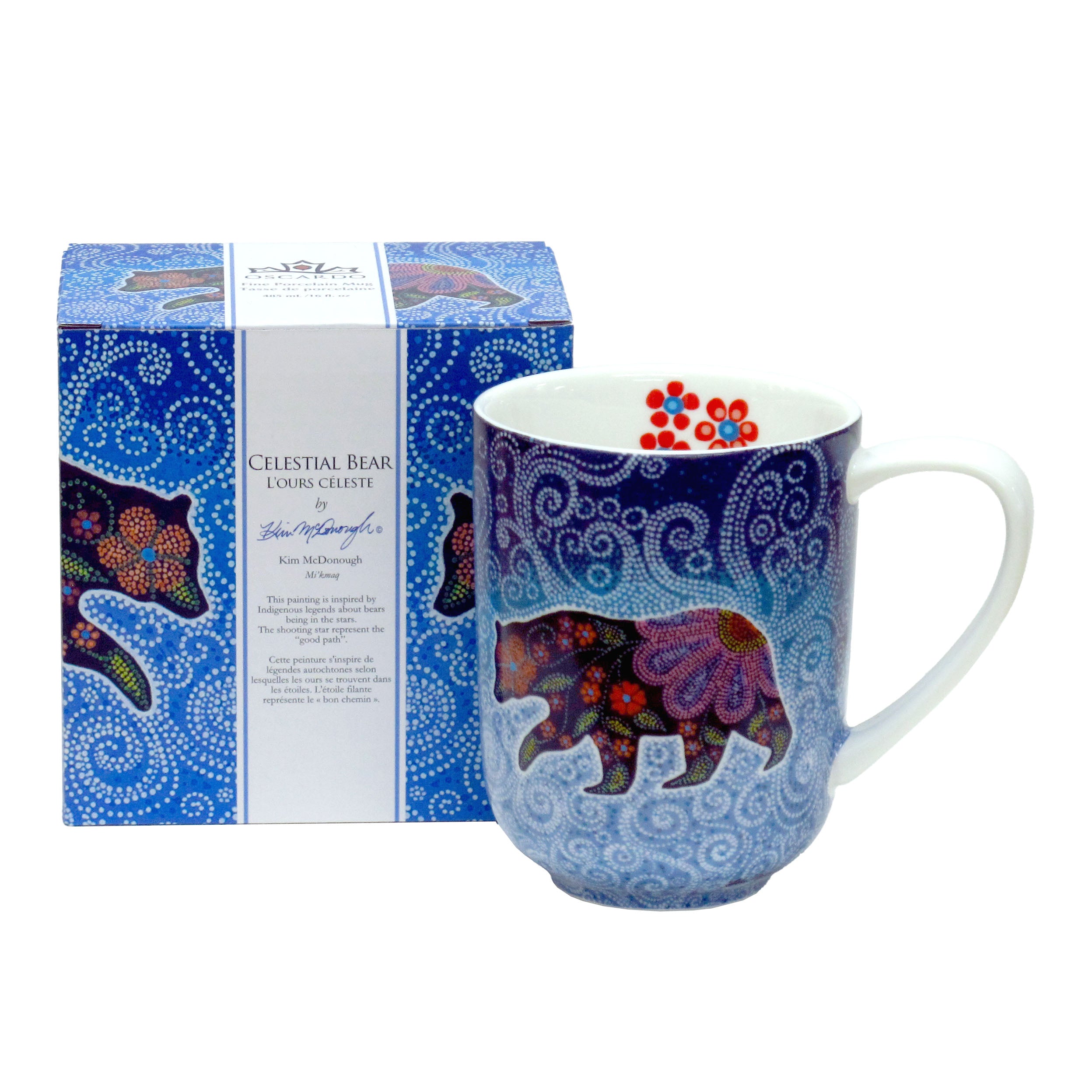 Kim McDonough Celestial Bear Porcelain Mug Broad