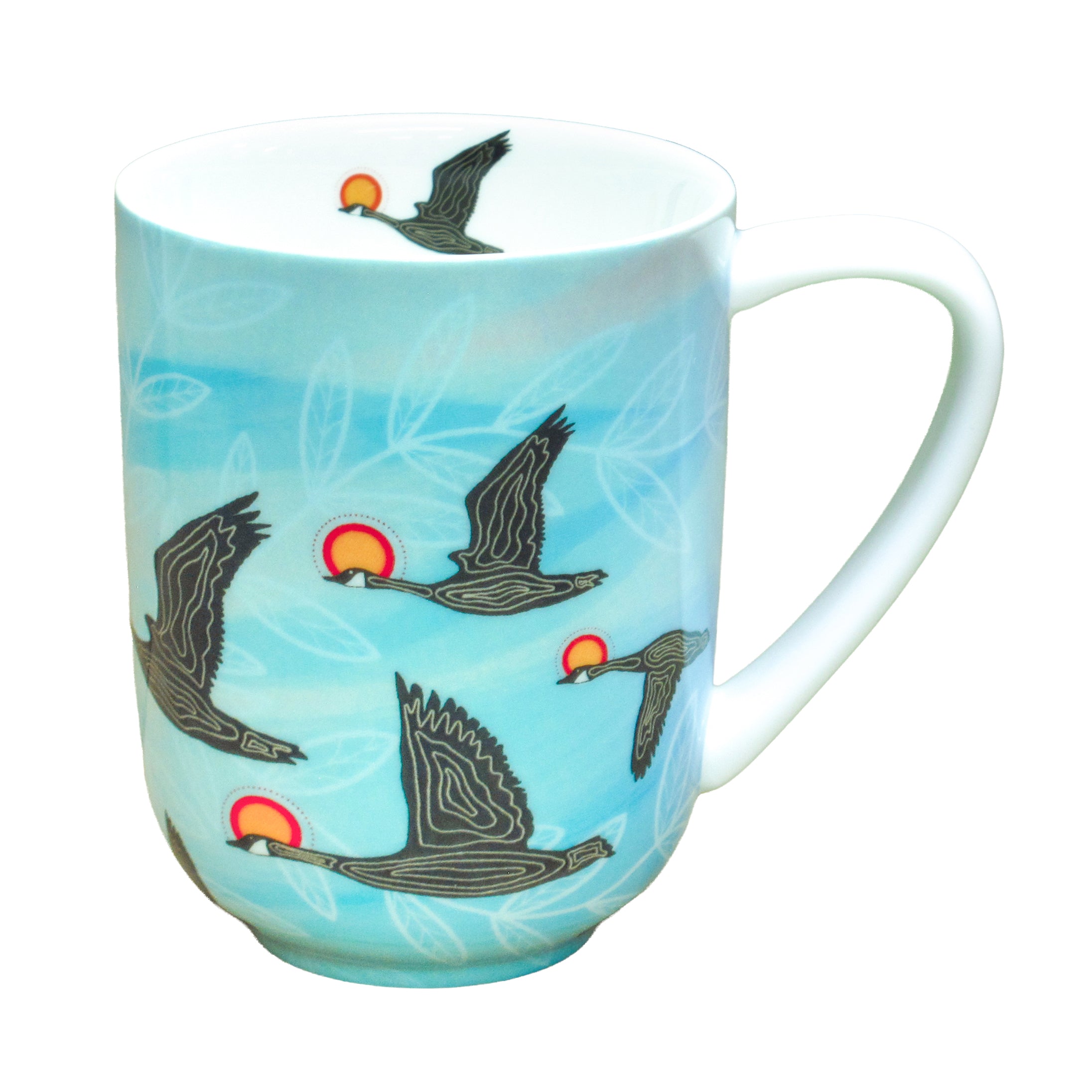 Eruoma Awashish Niskak (Geese) Porcelain Mug
