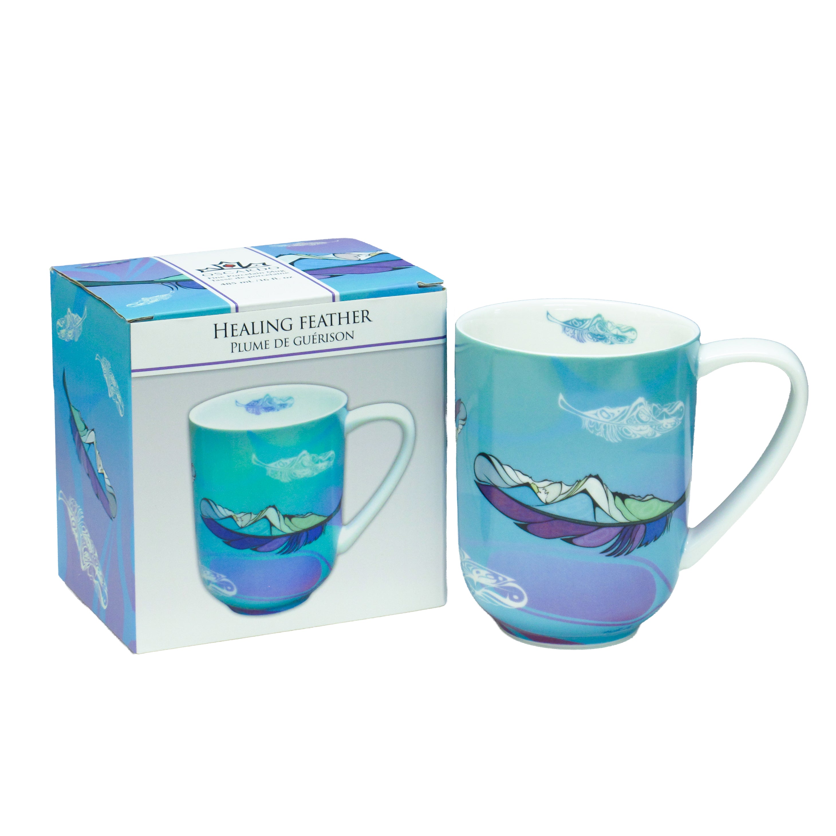 Michelle Stoney Healing feather Porcelain Mug