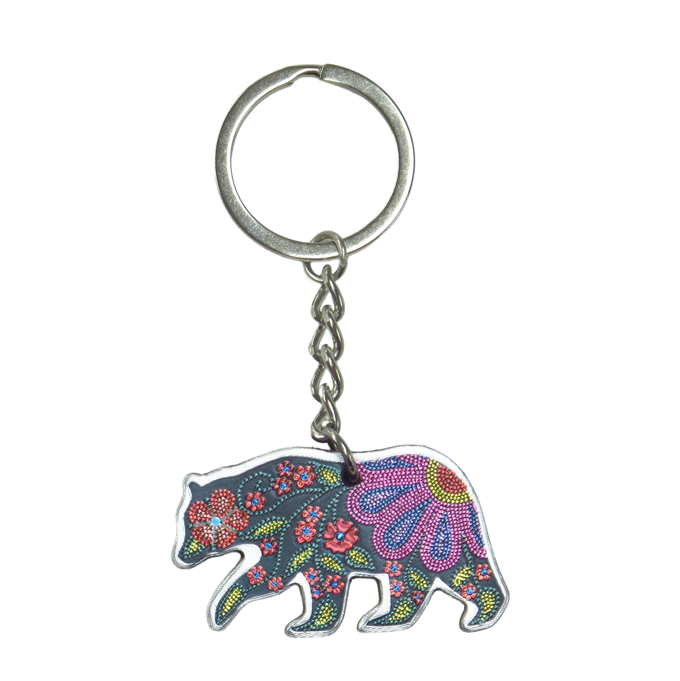 Kim McDonough Celestial Bear Metallic Key Chain