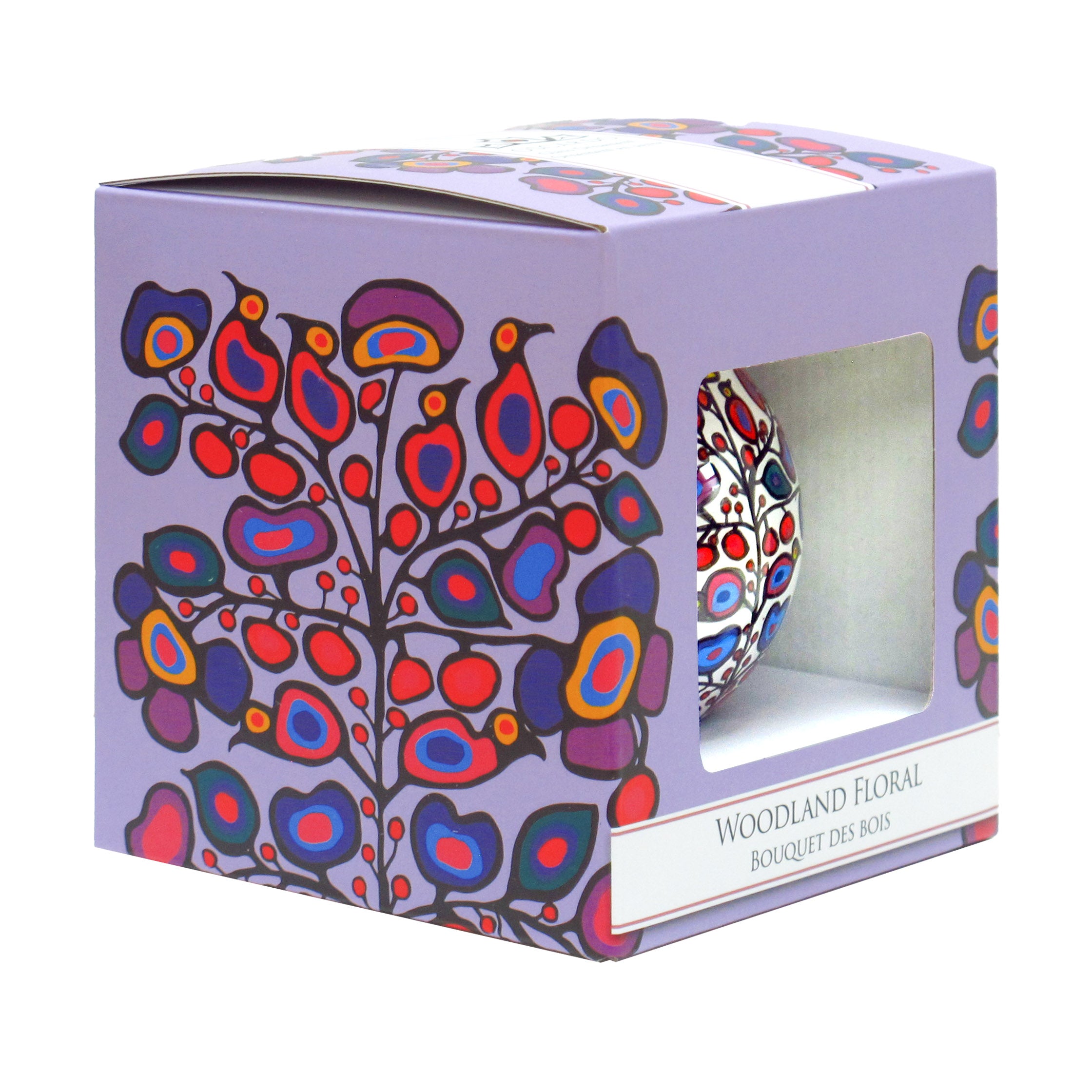 Norval Morrisseau Woodland Floral Glass Ornament