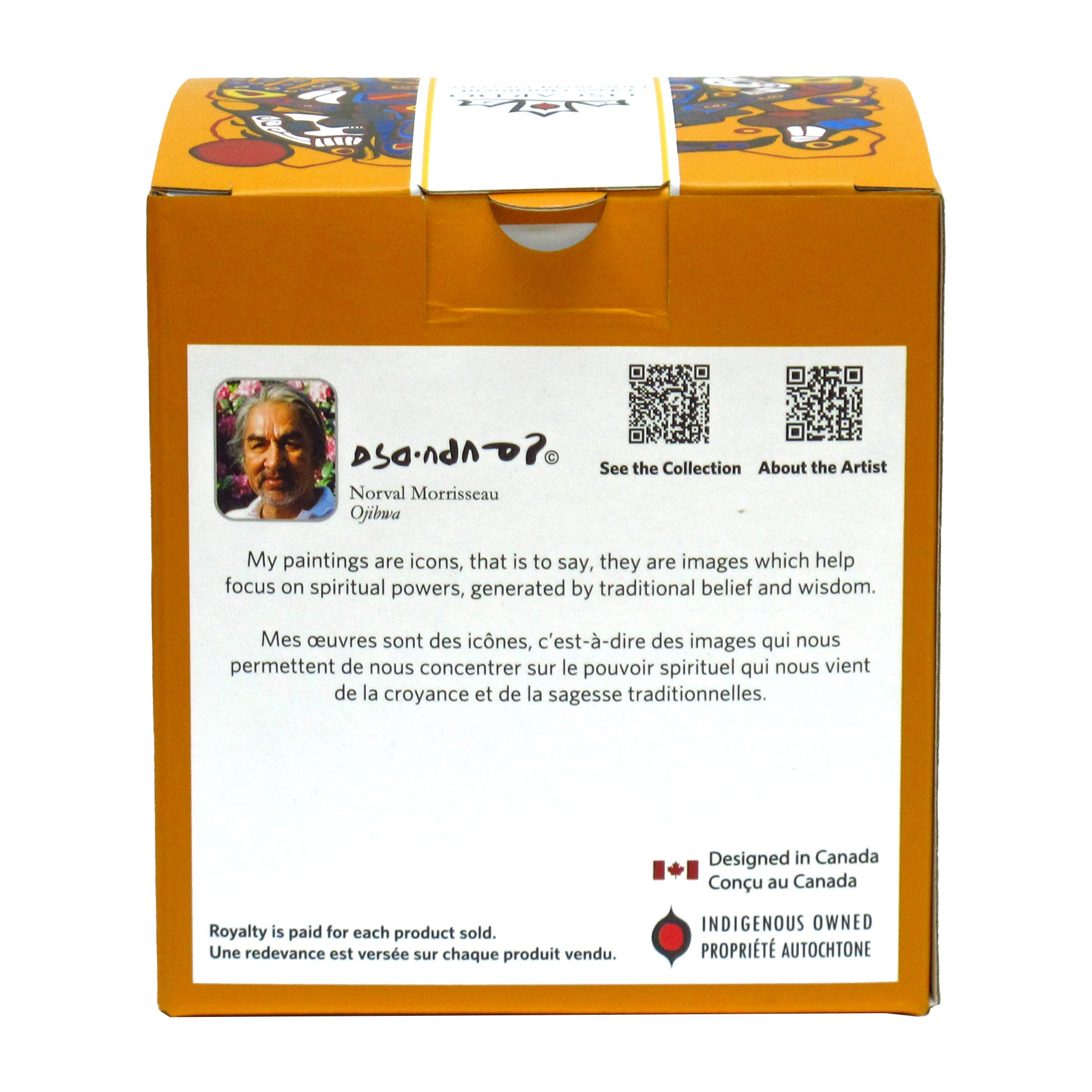 Norval Morrisseau Man Changing into Thunderbird  Glass Ornament