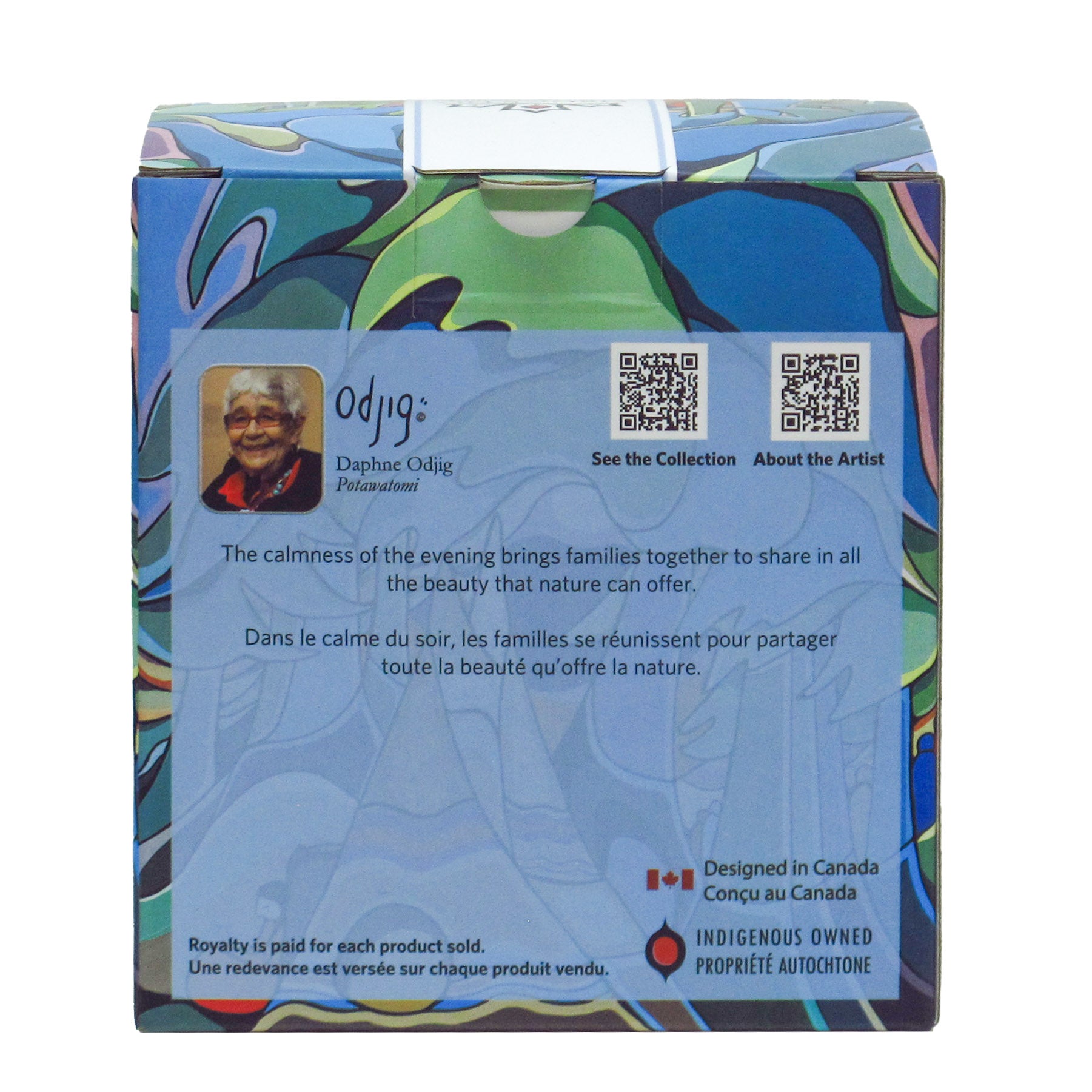 Daphne Odjig And Some Watched the Sunset Glass Ornament