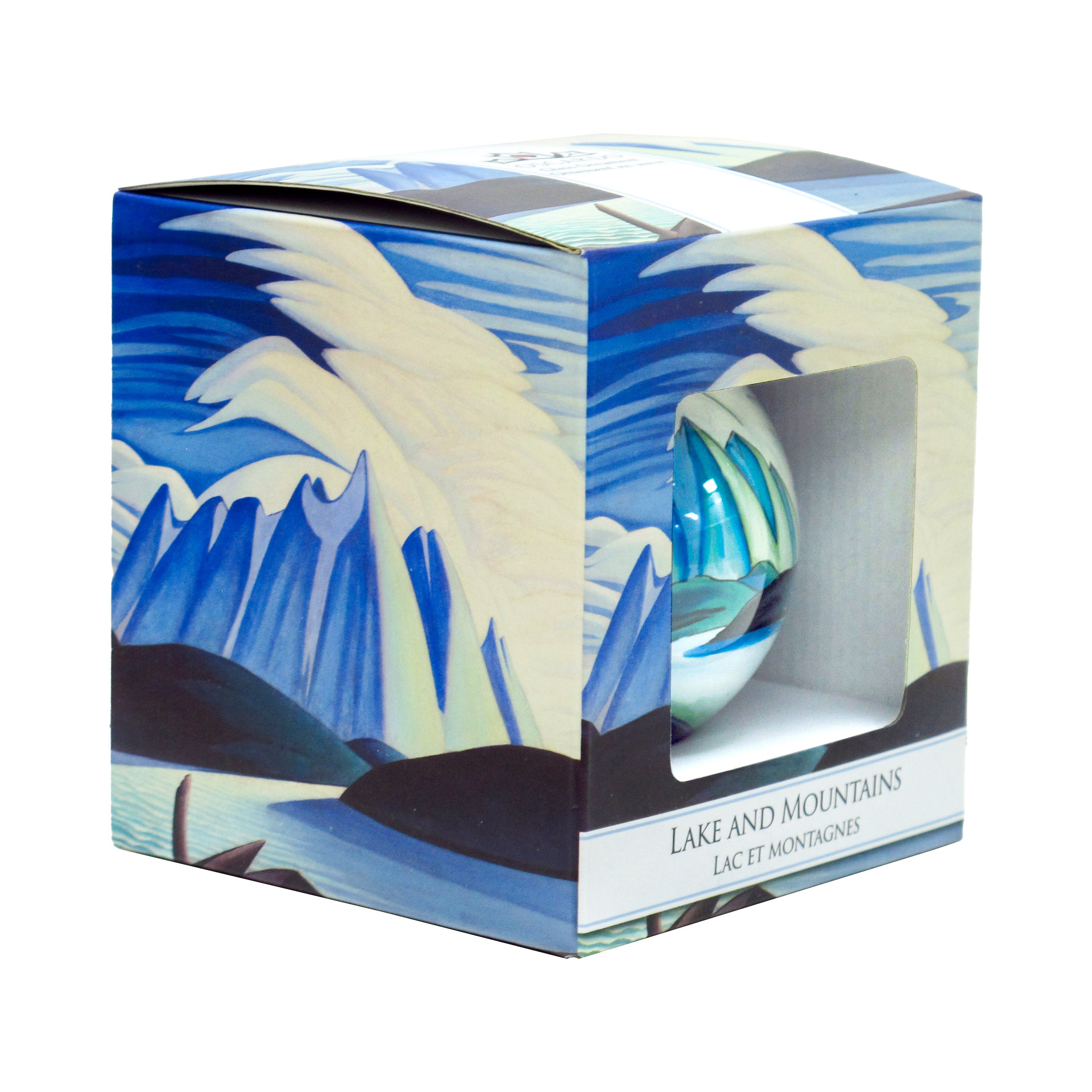 Lawren Harris Lake and Mountains Glass Ornament