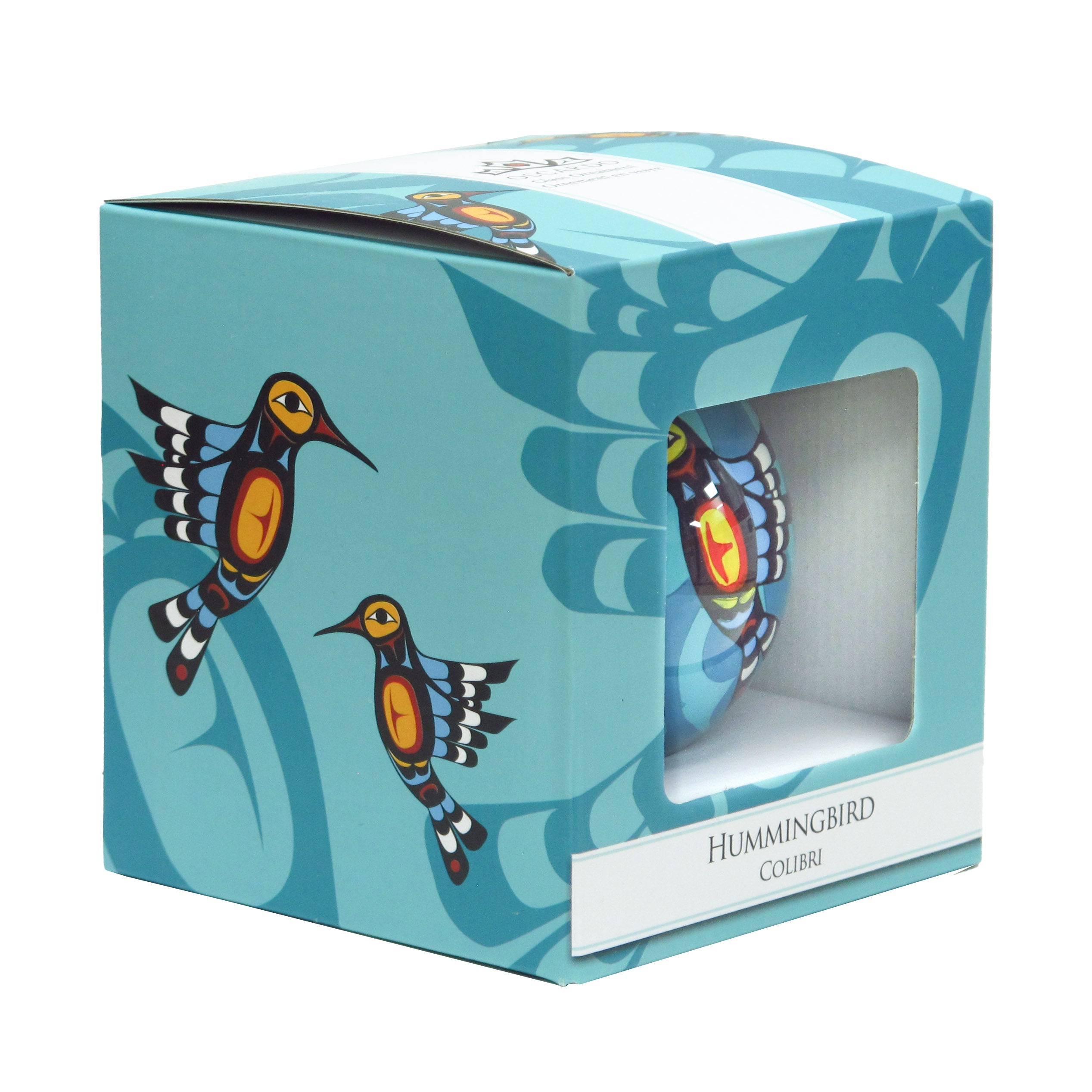 Francis Dick Hummingbird Glass Ornament