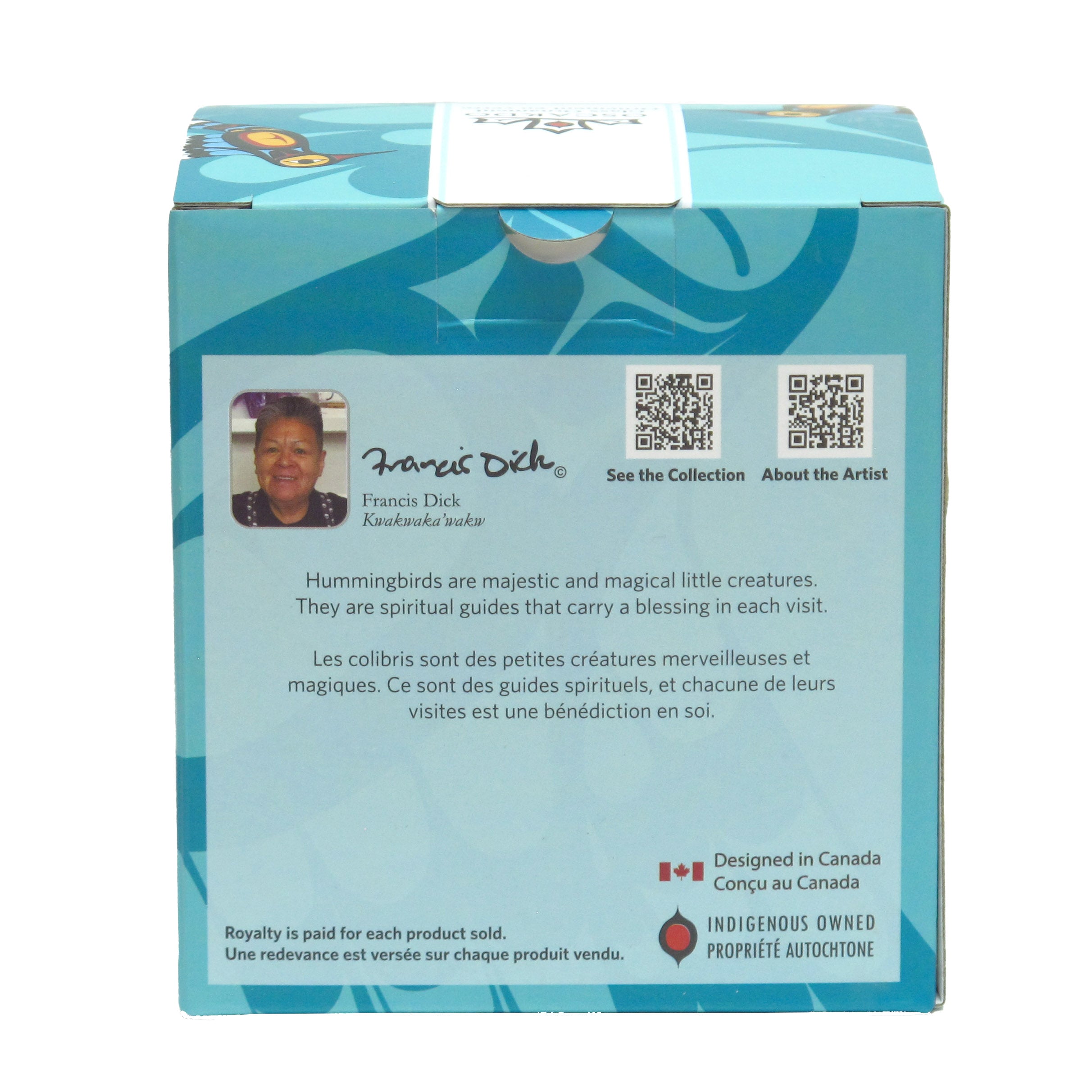 Francis Dick Hummingbird Glass Ornament