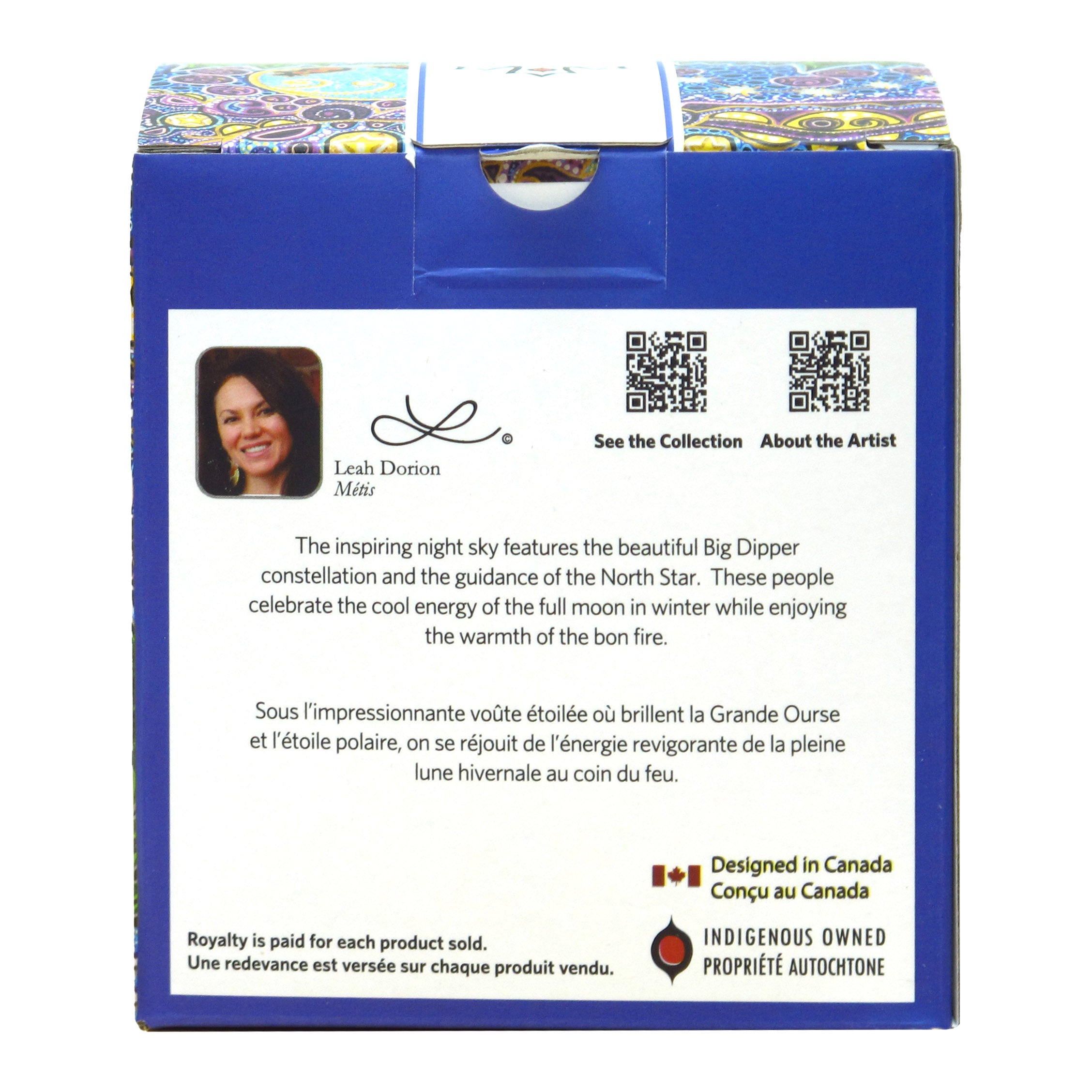 Leah Dorion Guidance Moon Glass Ornament