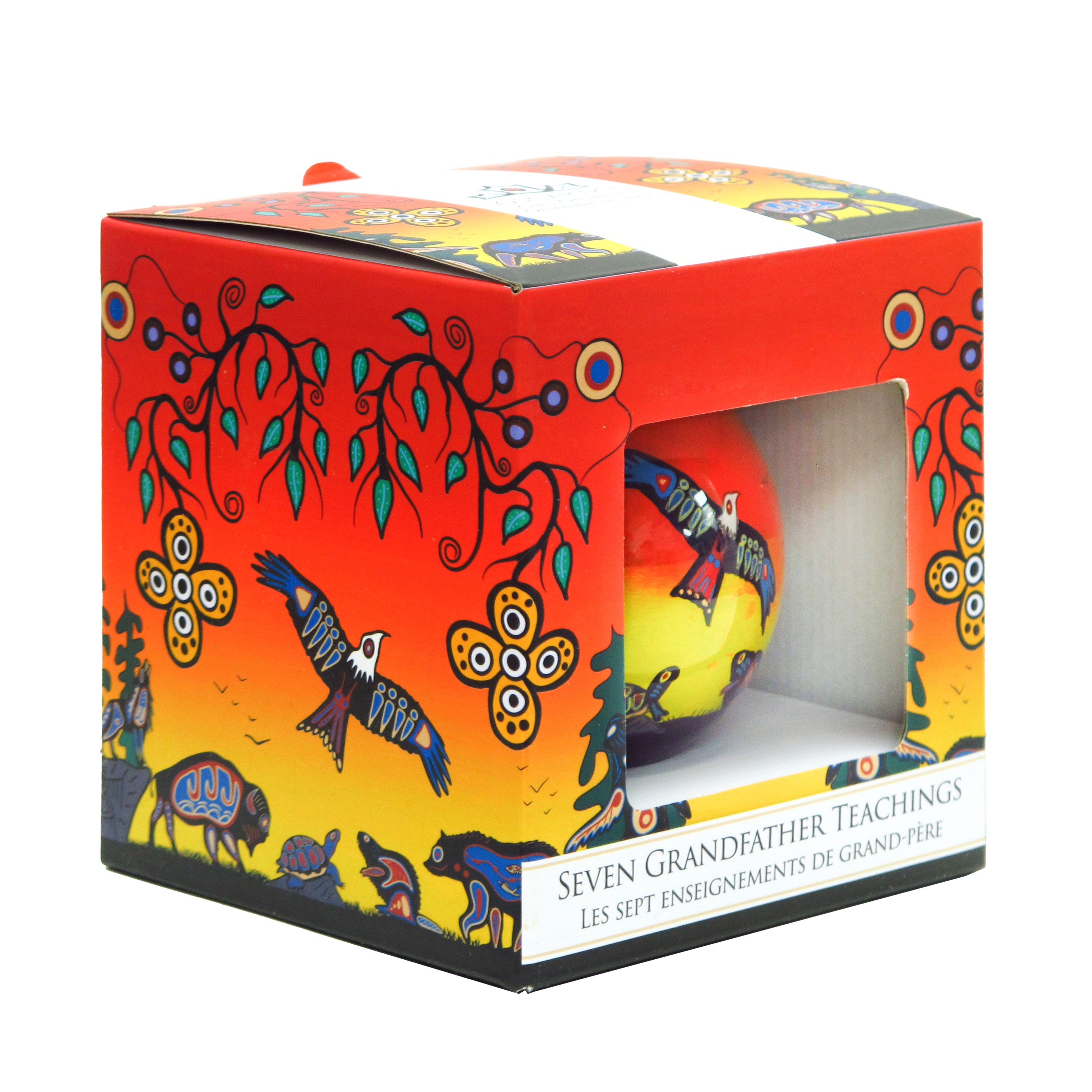 Cody Houle Seven Grandfather Teachings Glass Ornament